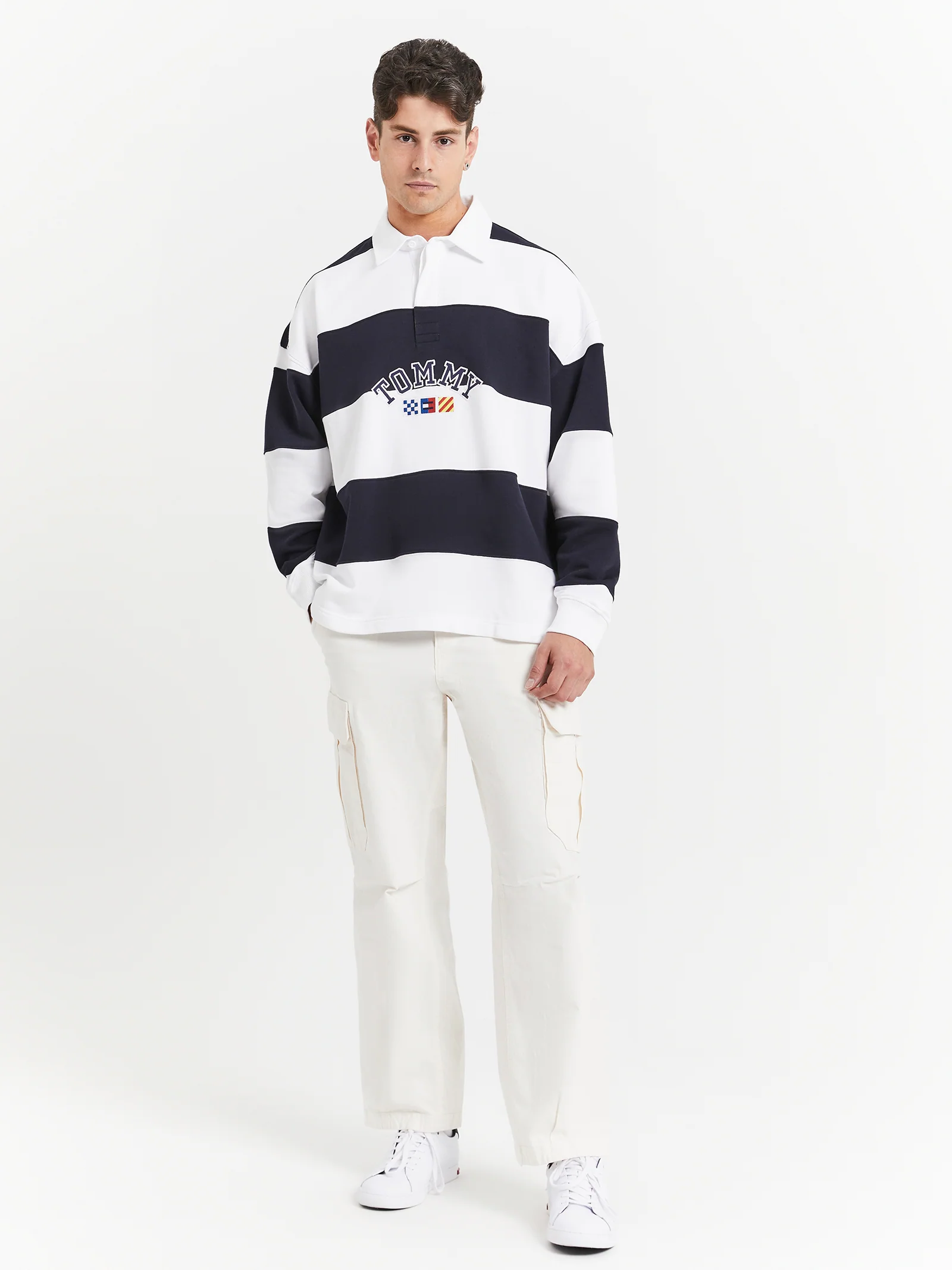 Archive Stripe Relaxed Rugby Shirt - Image 2