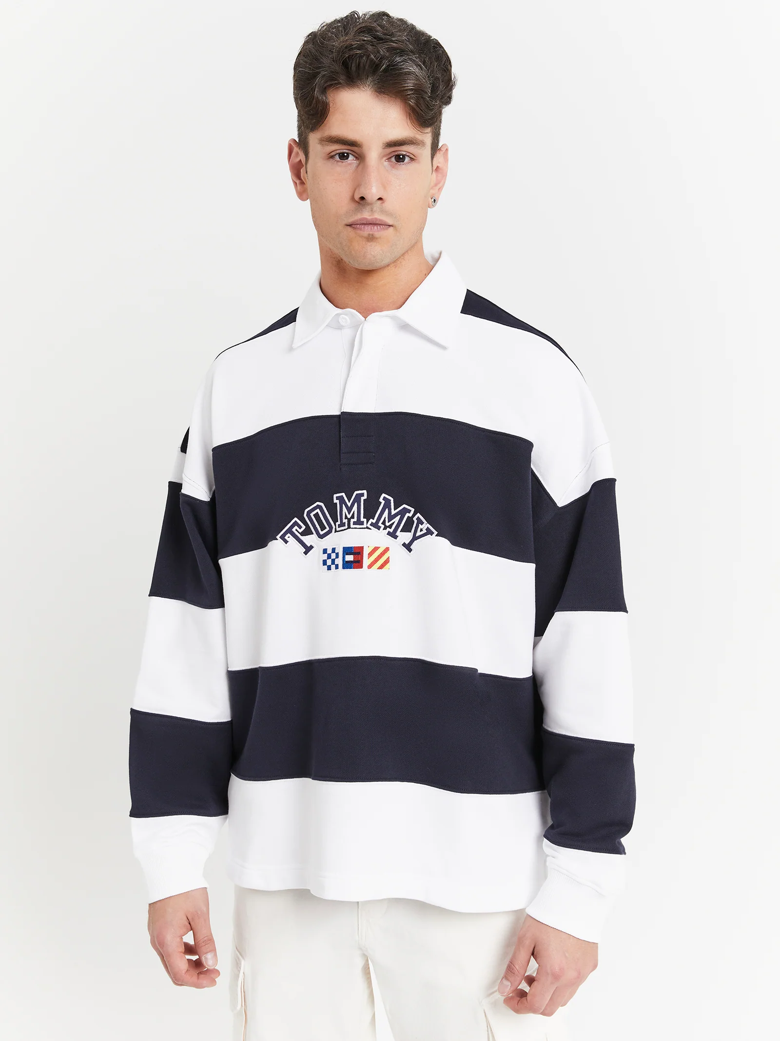 Archive Stripe Relaxed Rugby Shirt - Image 3