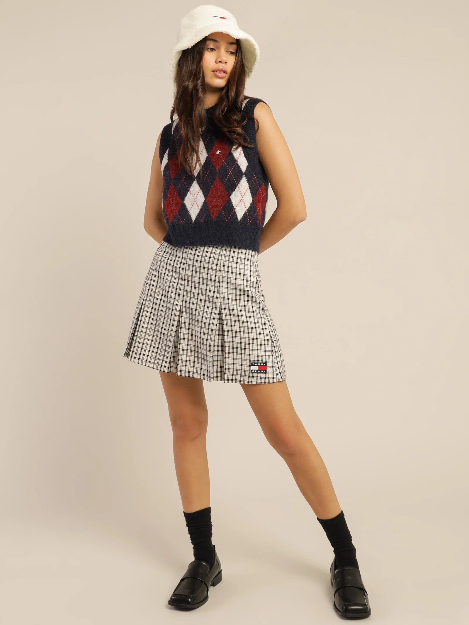 Argyle Cropped Vest - Image 4