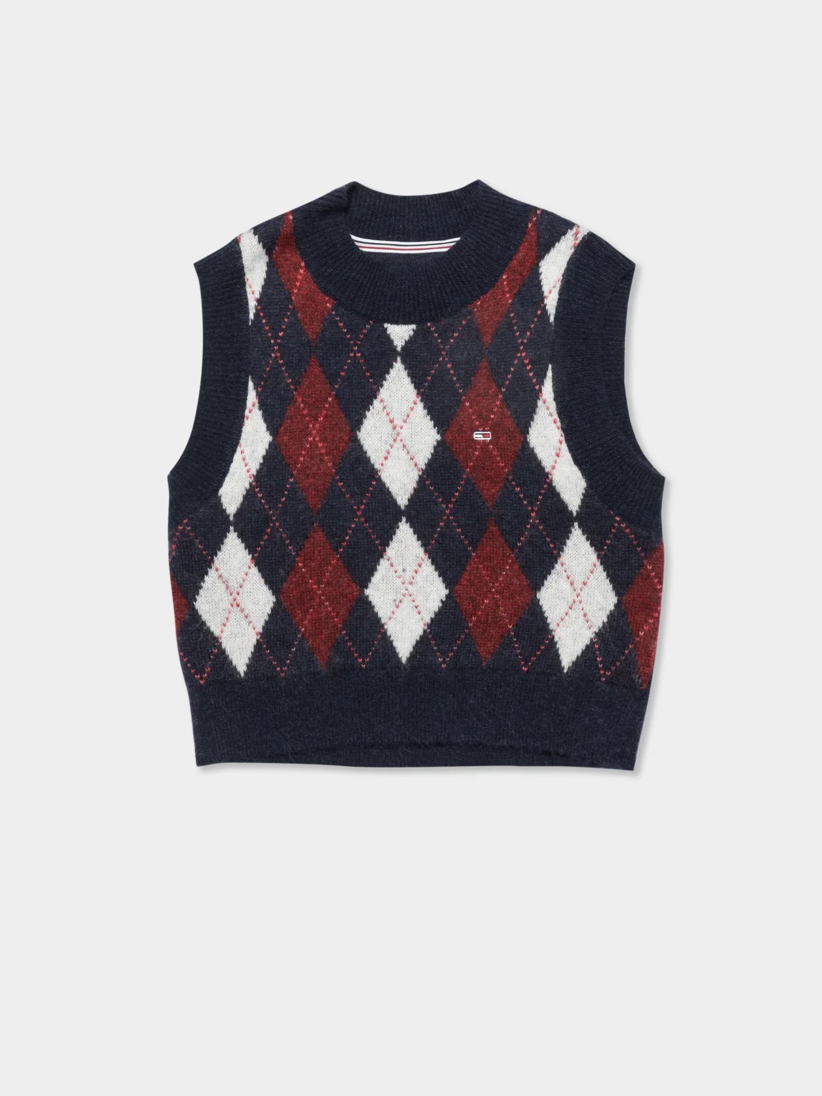 Argyle Cropped Vest - Image 8