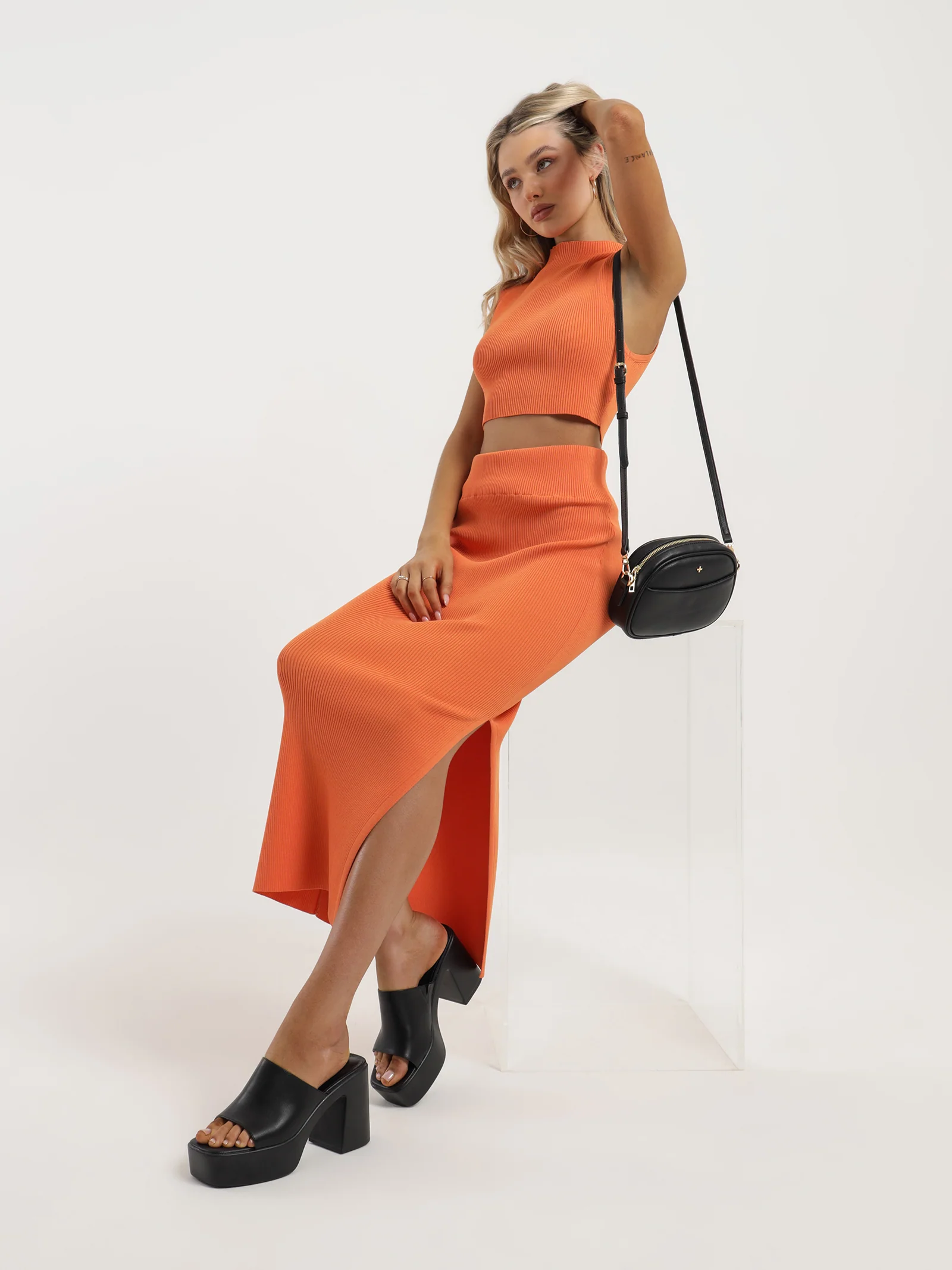 Ariya Knit Midi Skirt - Image 3