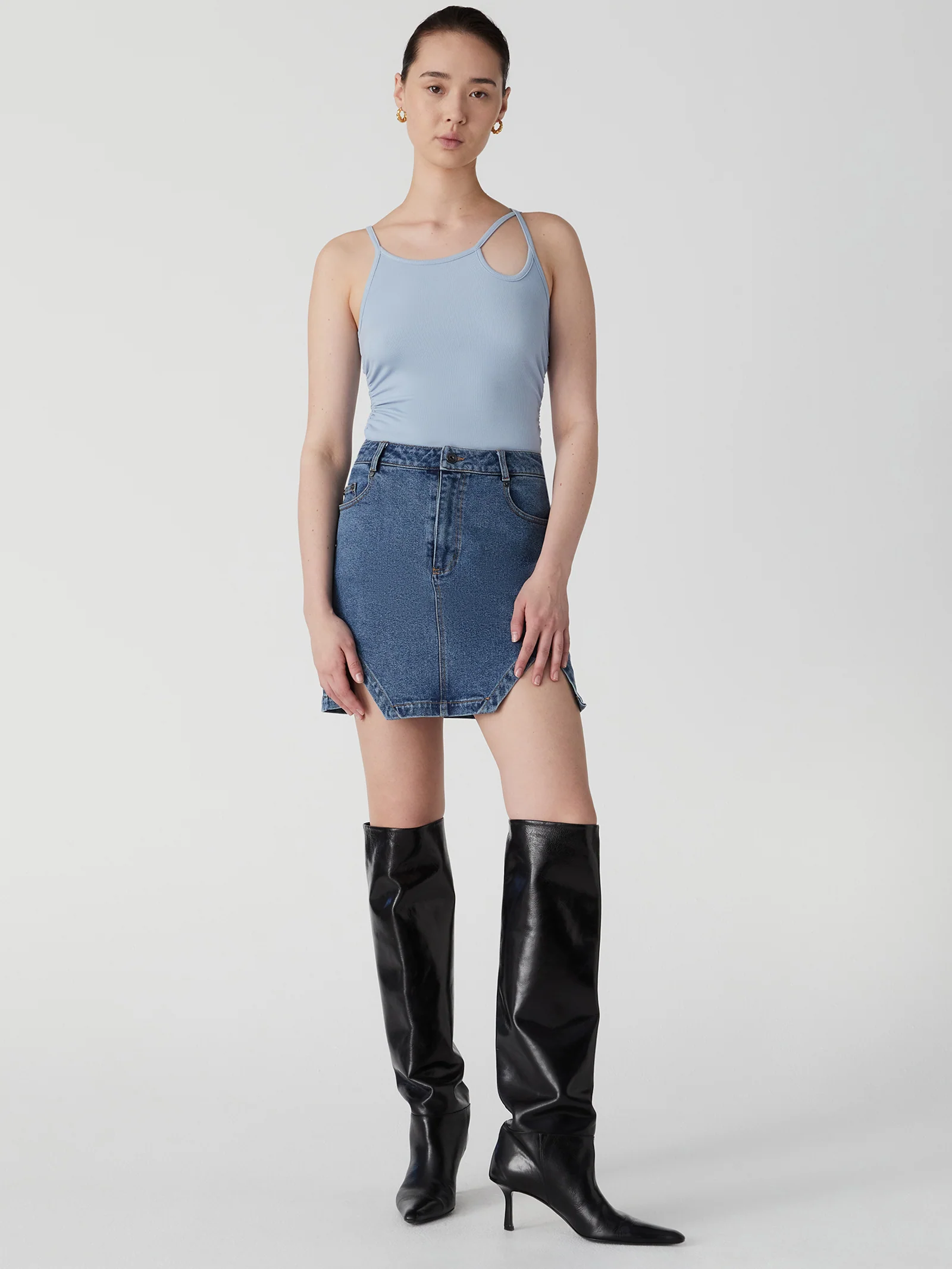 Arrow Denim Skirt - Image 3