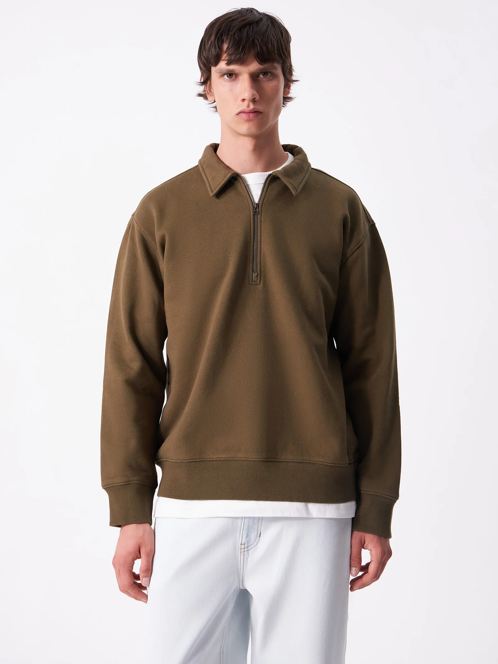 Article Collared Zip Sweat - Image 2