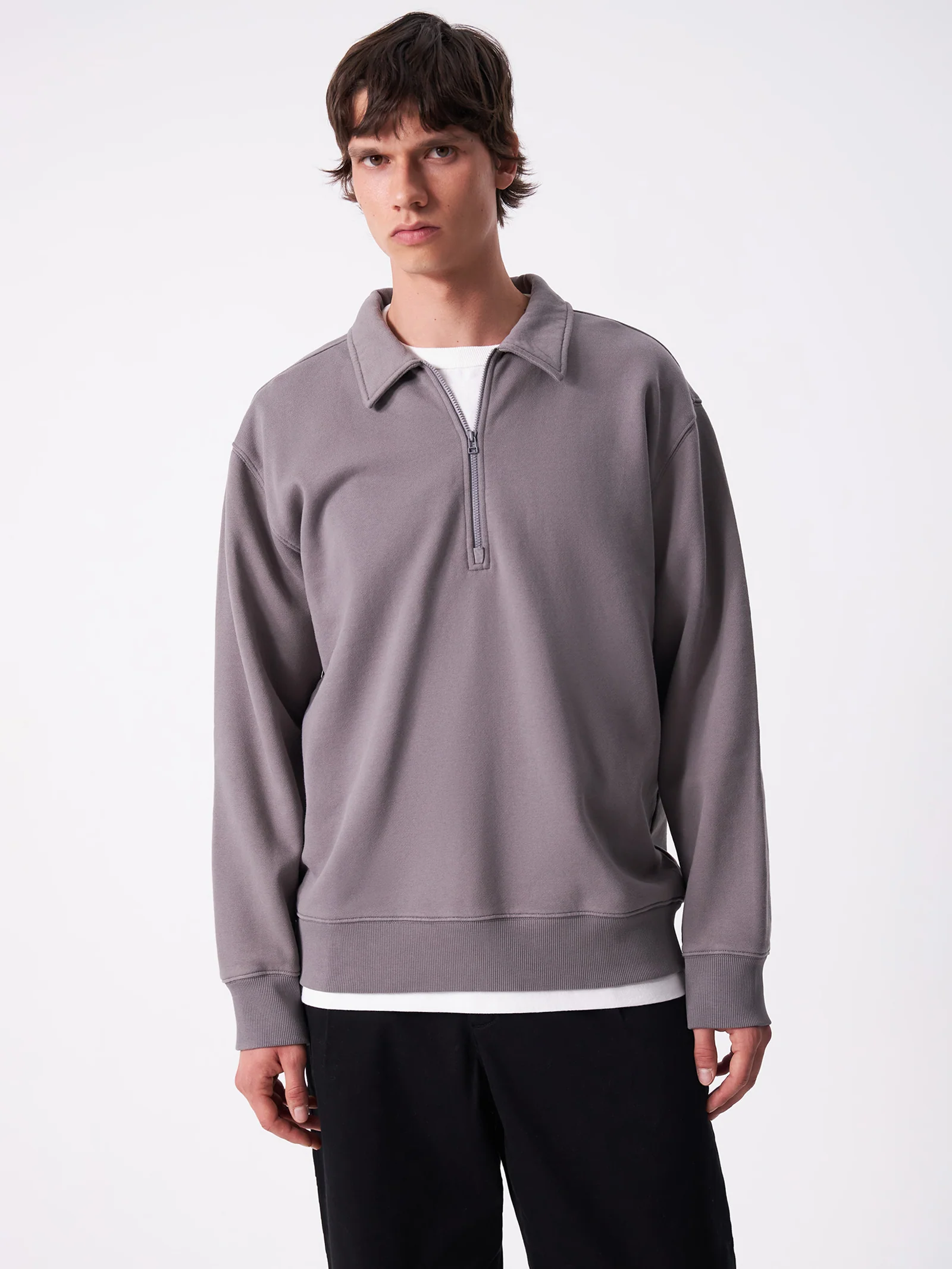 Article Collared Zip Sweat - Image 2