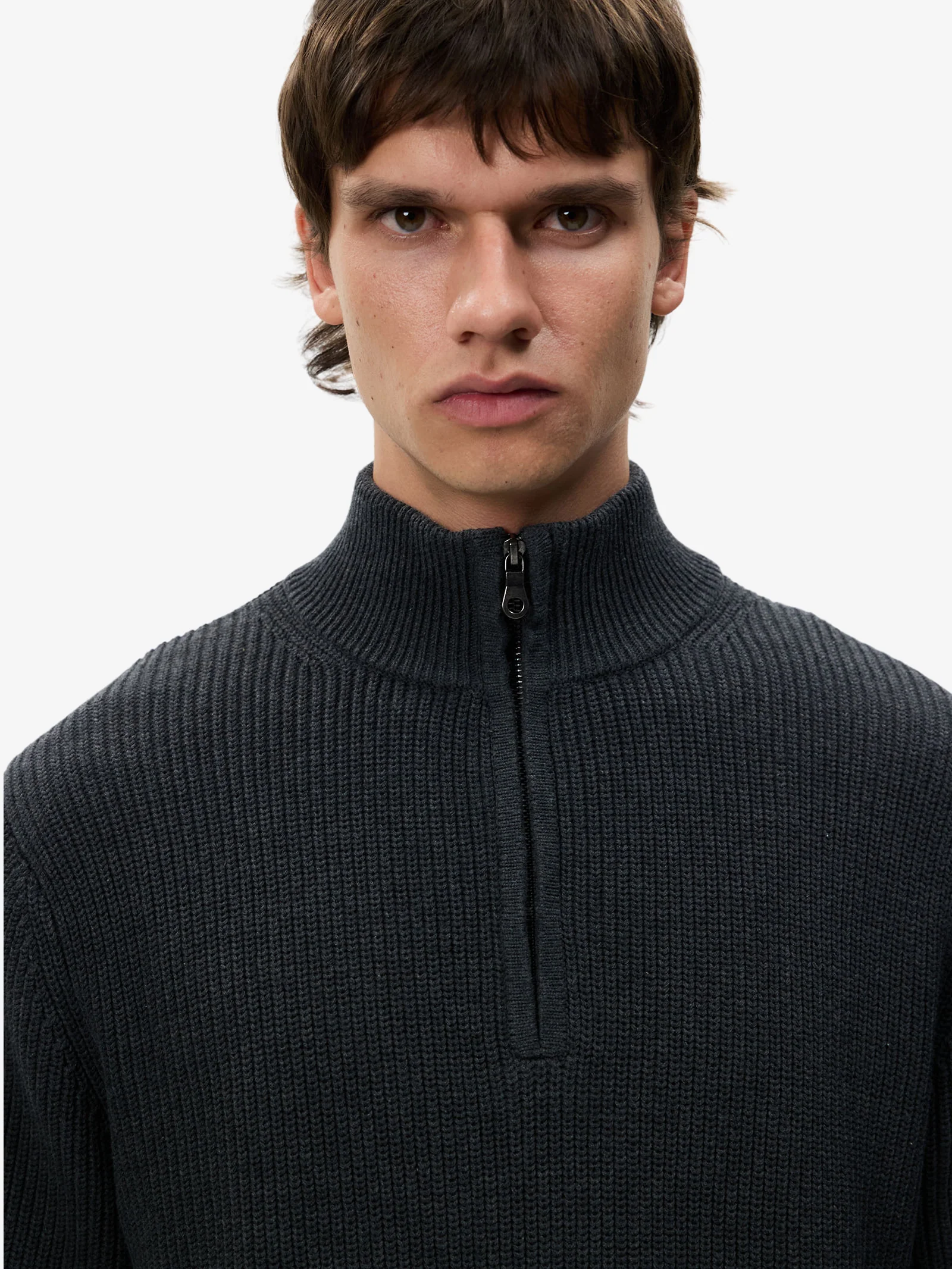 Rib Quarter Zip Sweater - Image 3