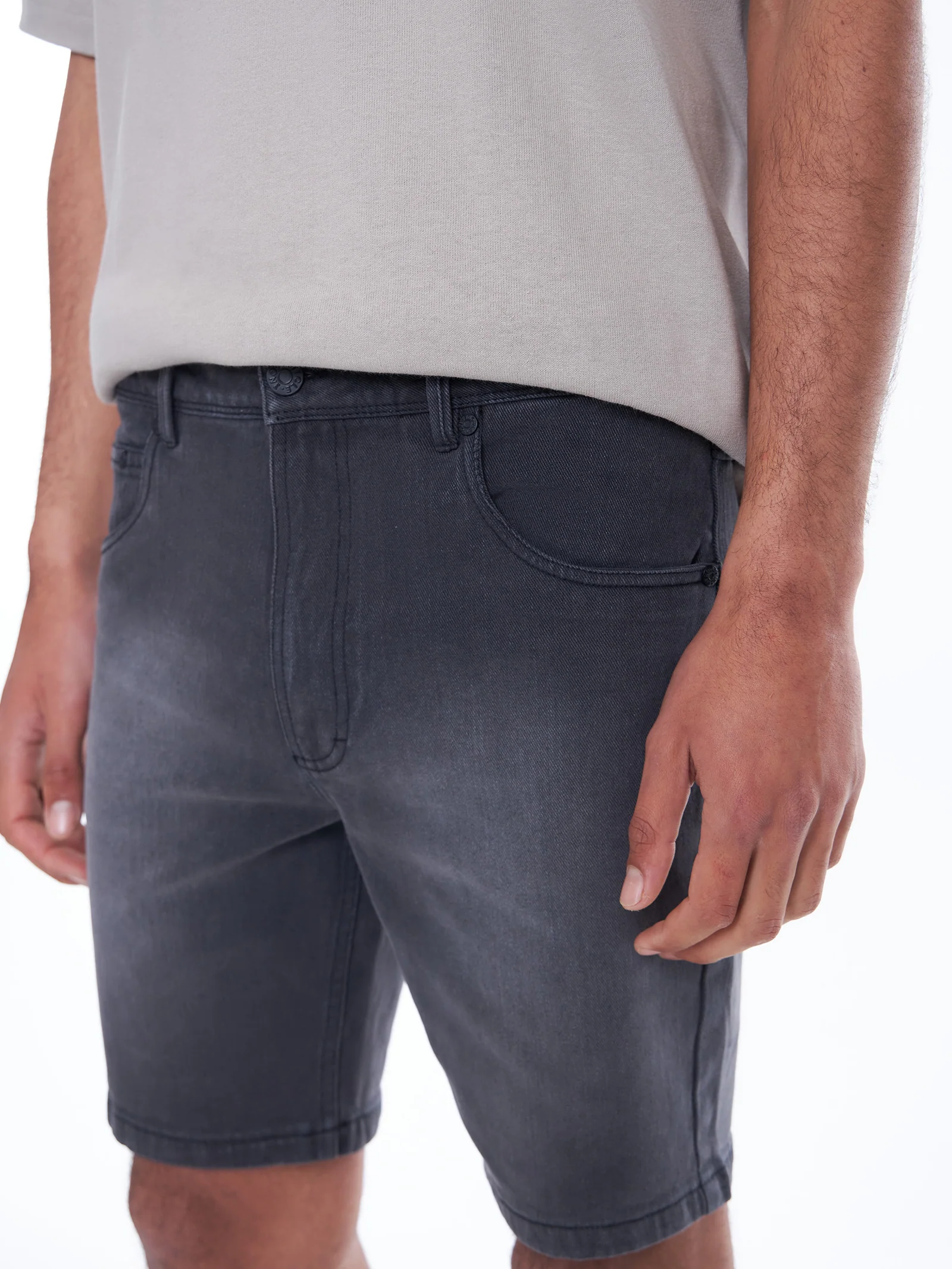 Zane Skinny Denim Short - Image 3