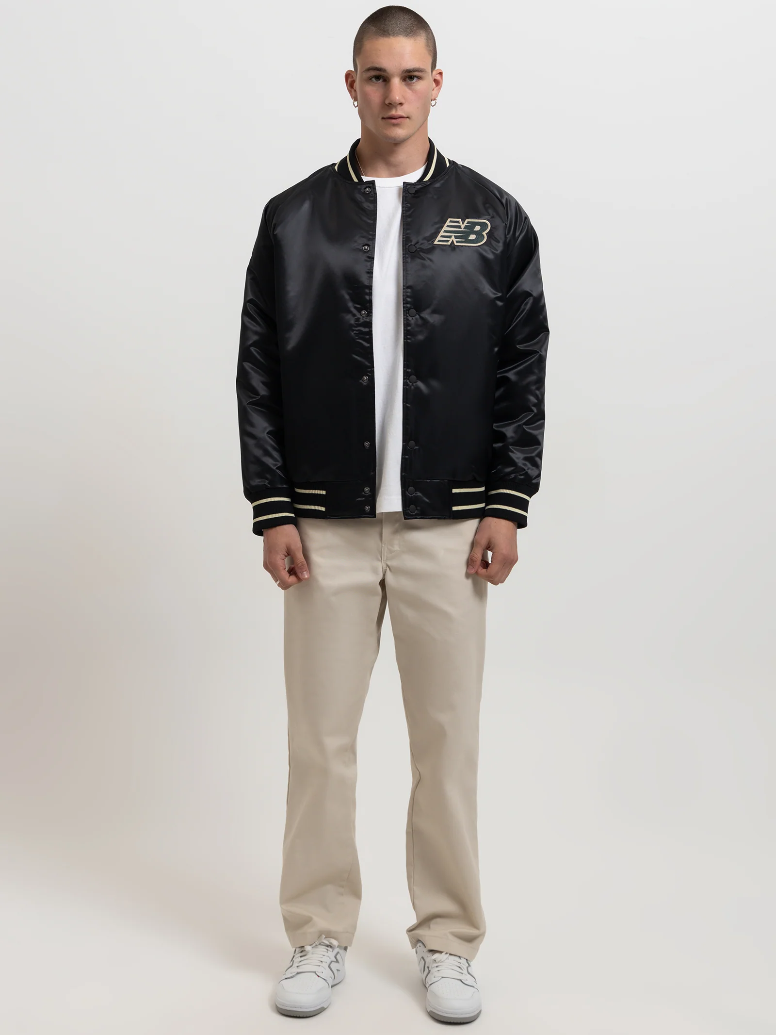 Athletics Varsity Satin Bomber Jacket - Image 2