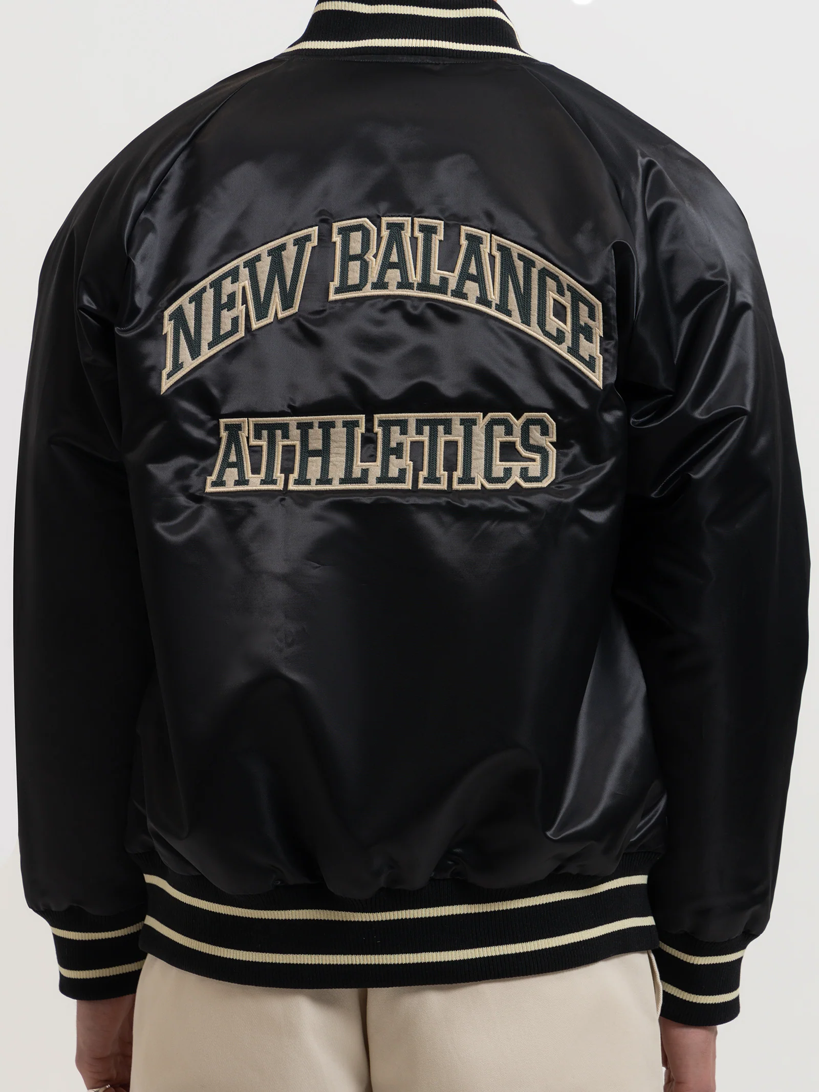 Athletics Varsity Satin Bomber Jacket - Image 4