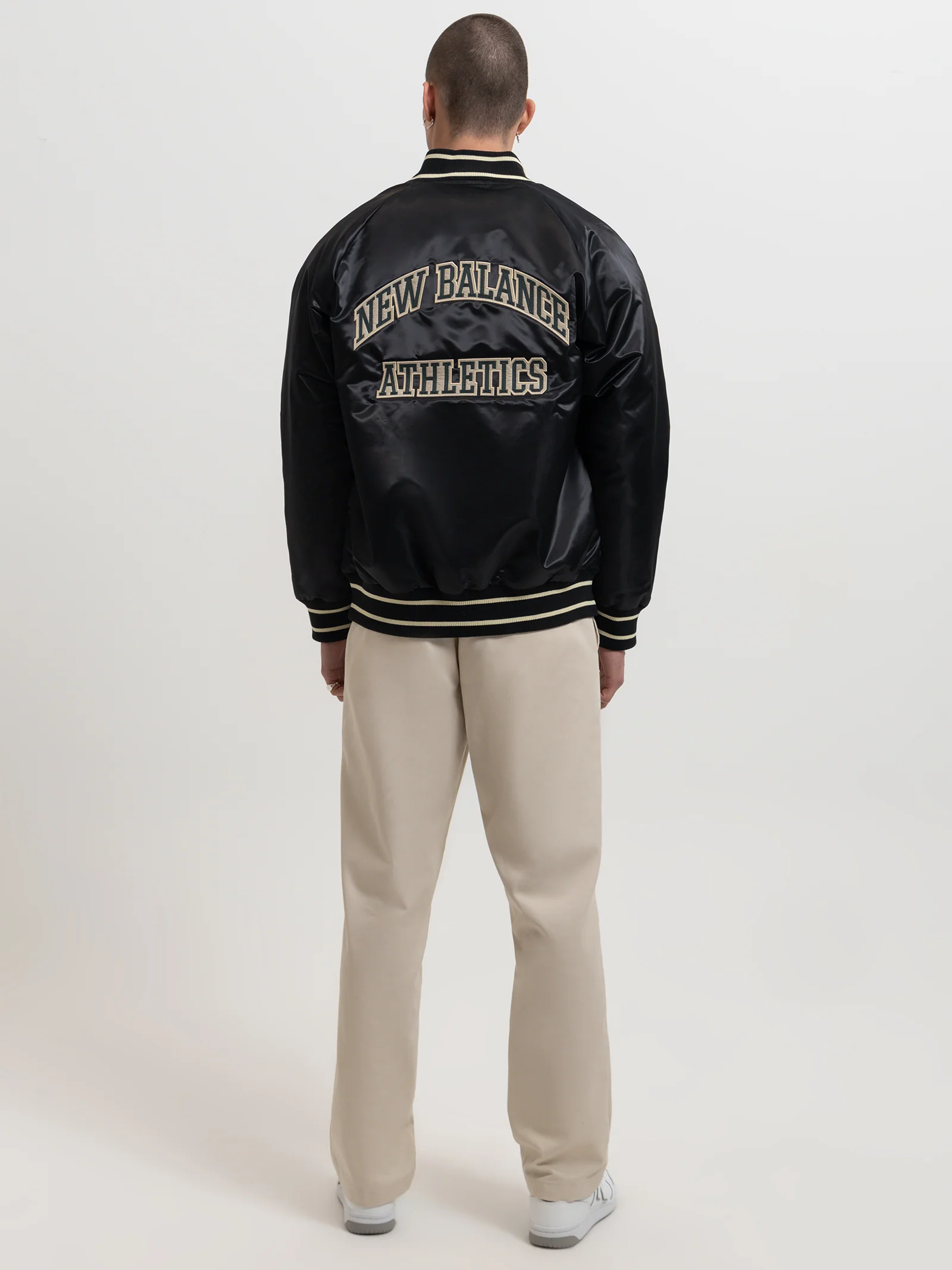 Athletics Varsity Satin Bomber Jacket - Image 7