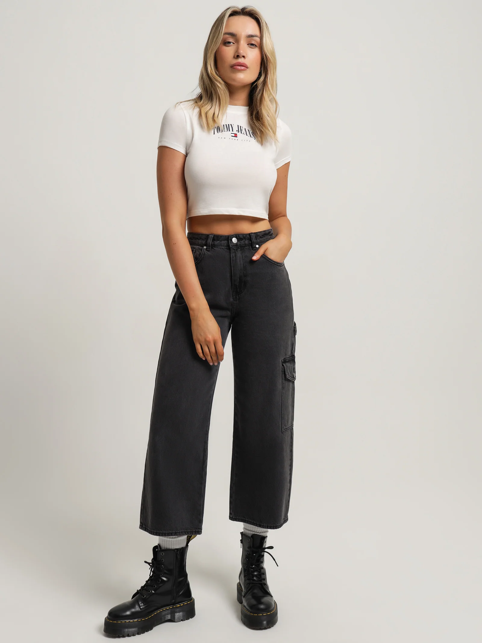 Baby Crop Essential Logo T-Shirt - Image 2