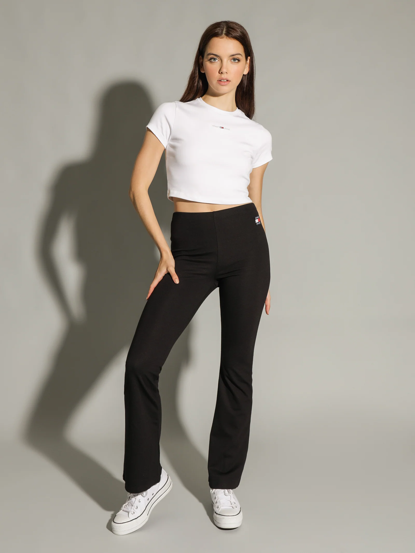 Baby Crop Tiny Linear Short Sleeve Top - Image 5