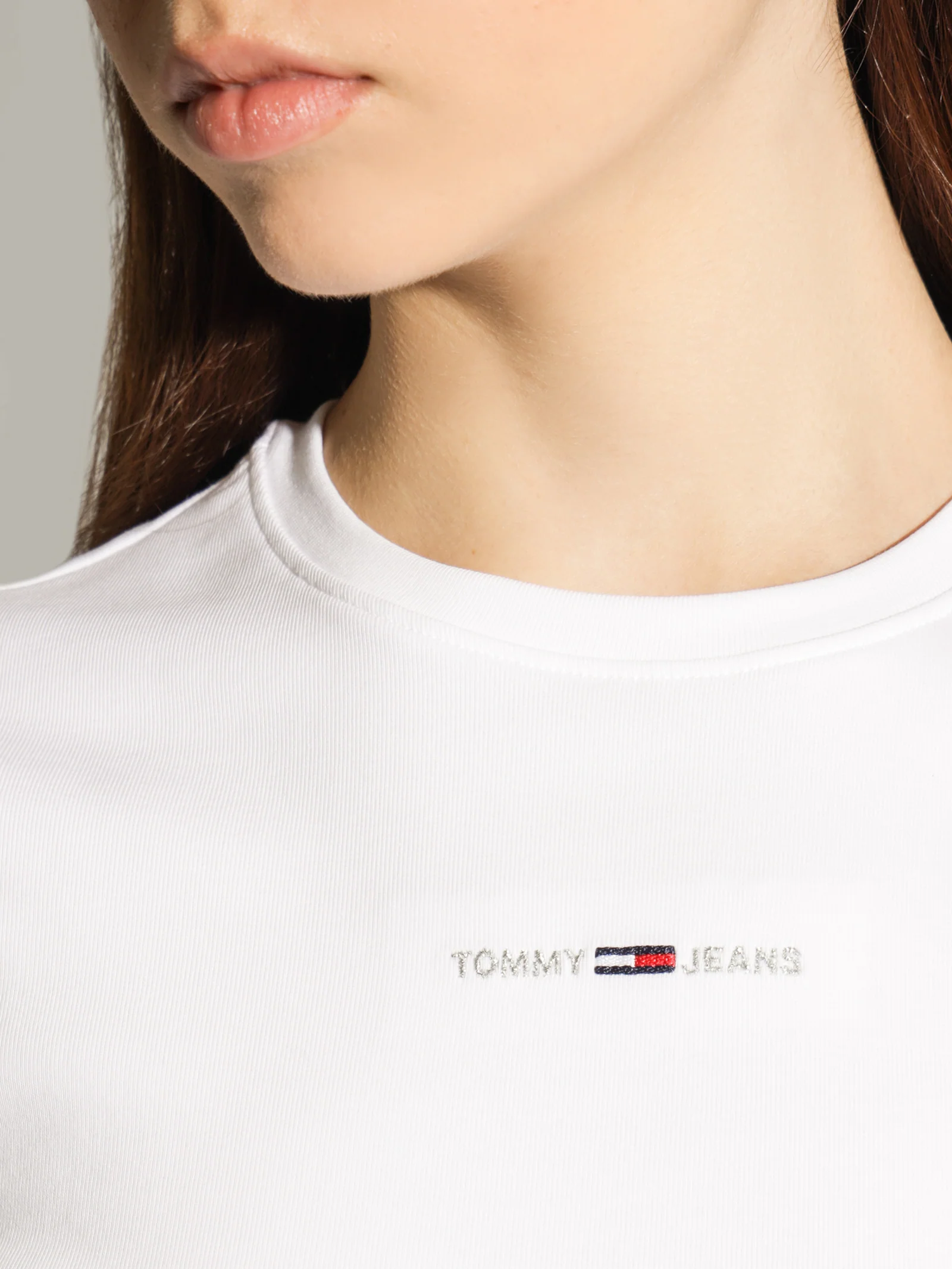 Baby Crop Tiny Linear Short Sleeve Top - Image 6