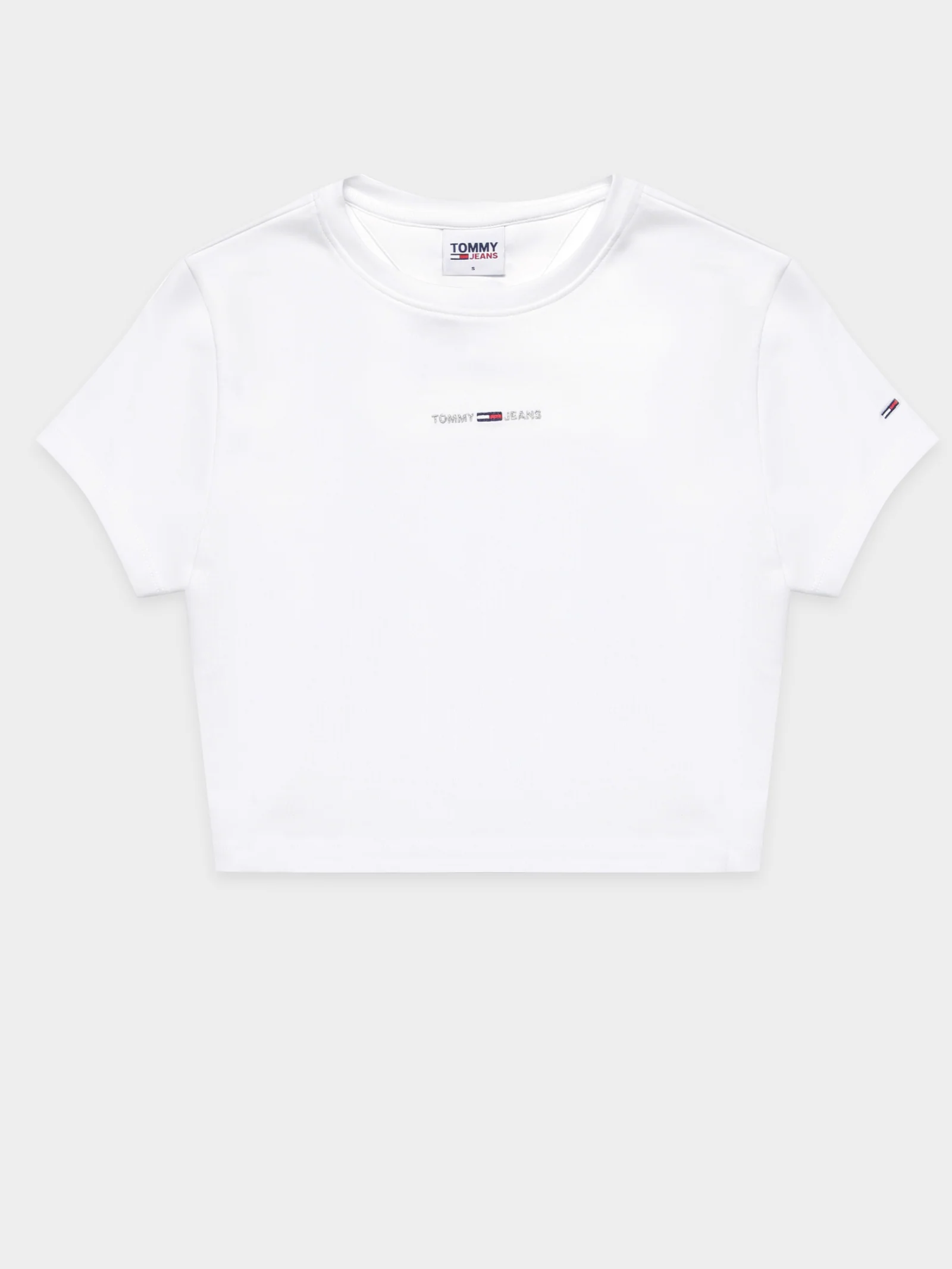 Baby Crop Tiny Linear Short Sleeve Top - Image 8