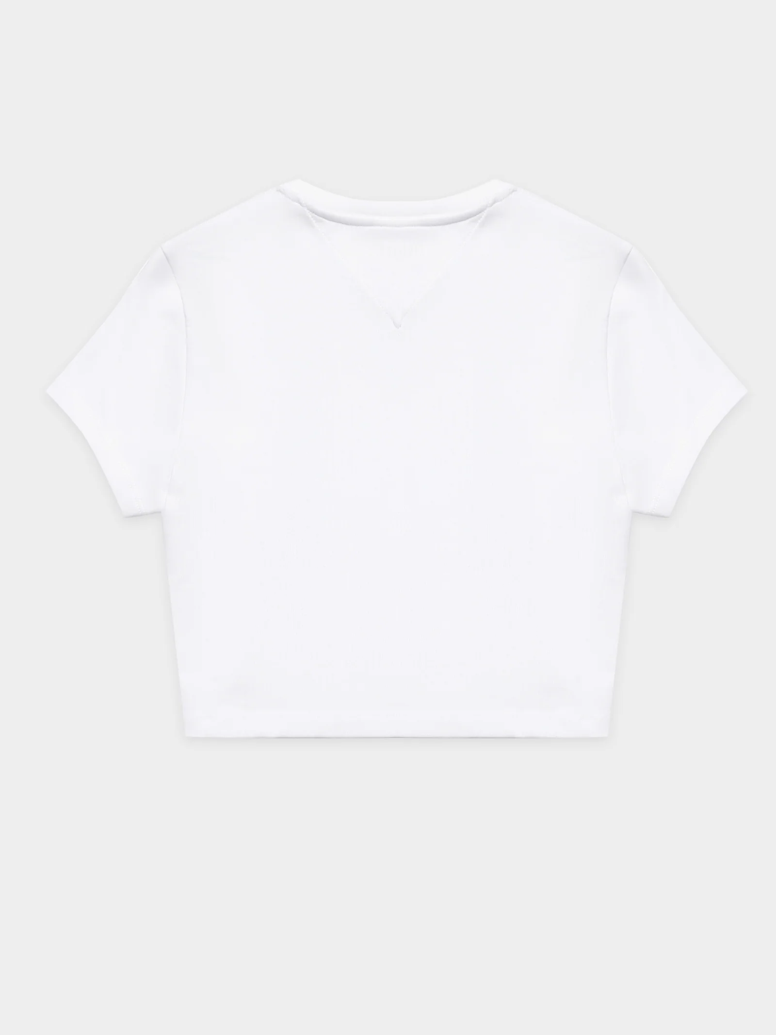 Baby Crop Tiny Linear Short Sleeve Top - Image 9