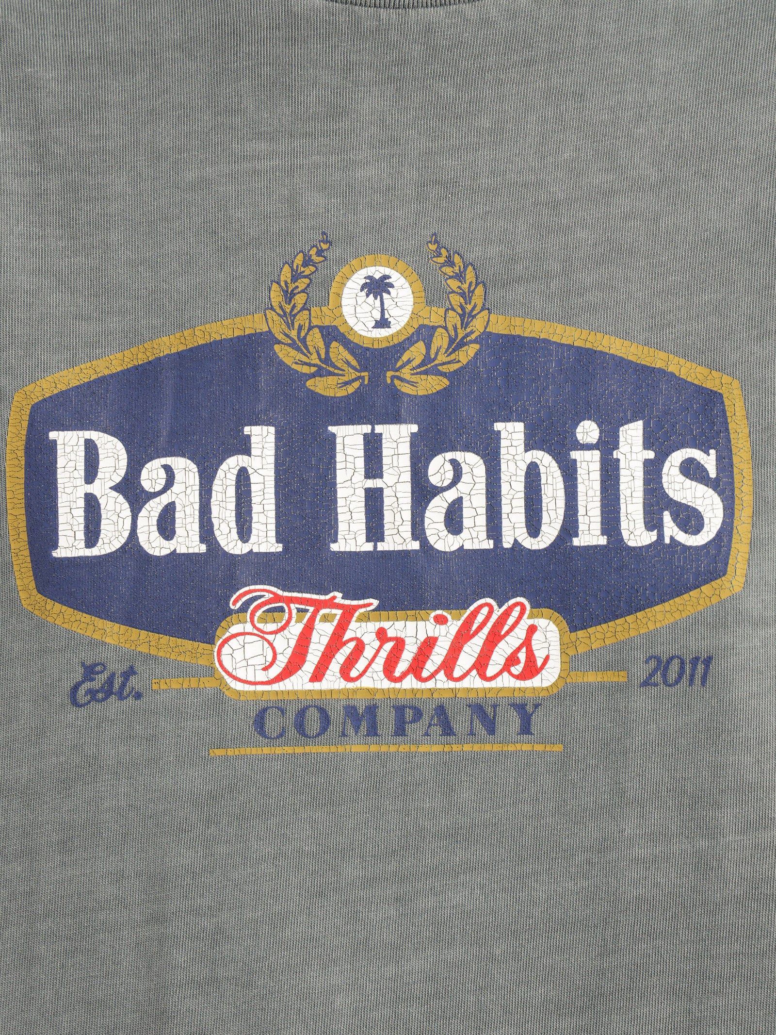 Bad Habits Die Hard Merch Fit T-Shirt - Image 3