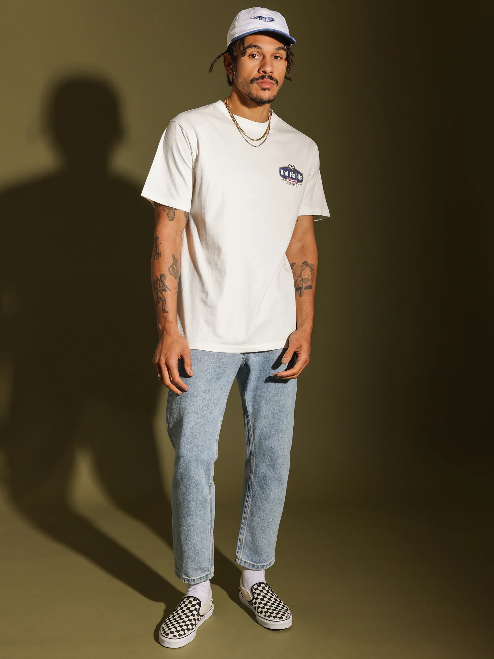 Bad Habits Die Hard Merch Fit T-Shirt - Image 4