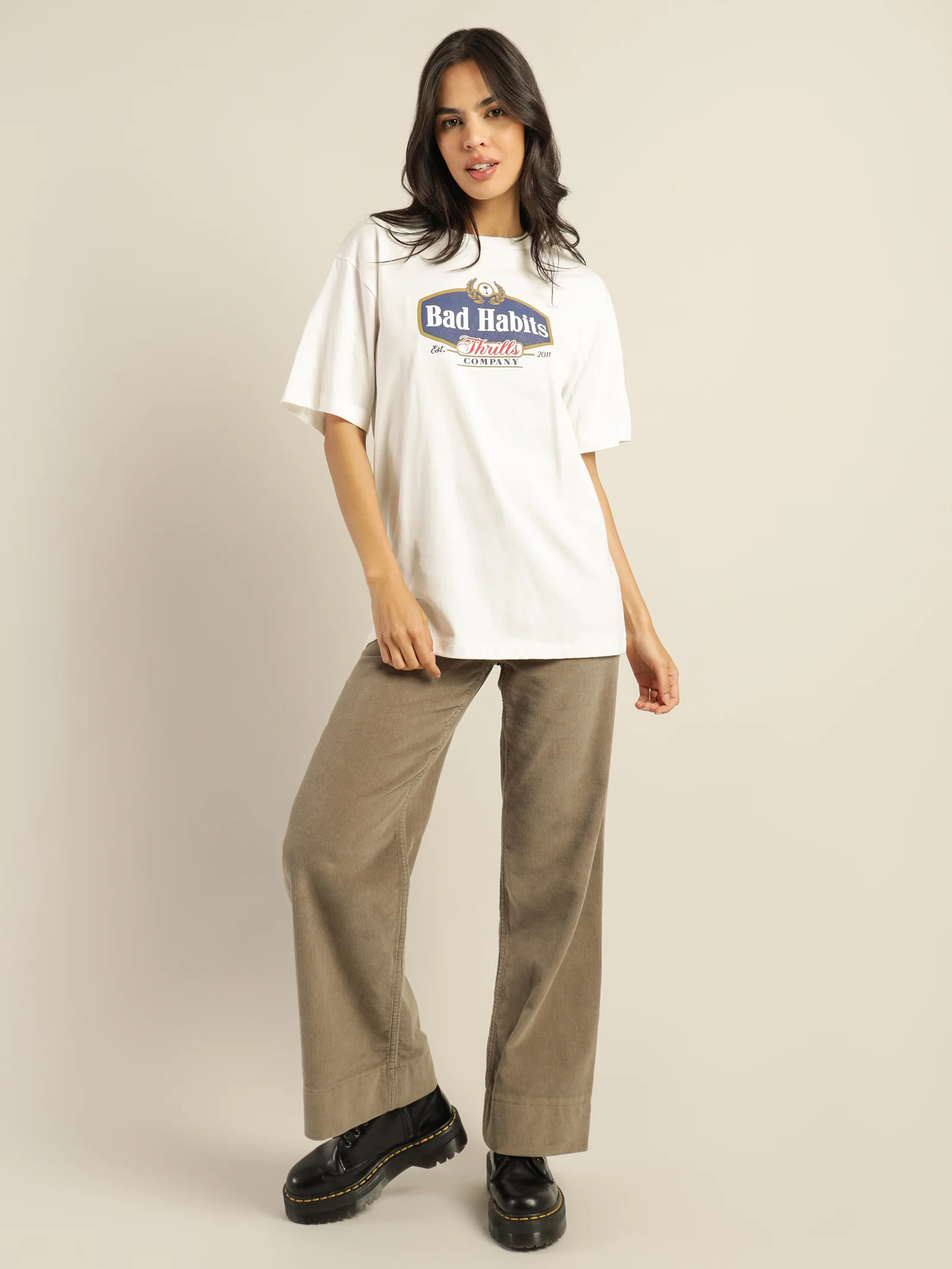 Bad Habits Die Hard Merch Fit T-Shirt - Image 5
