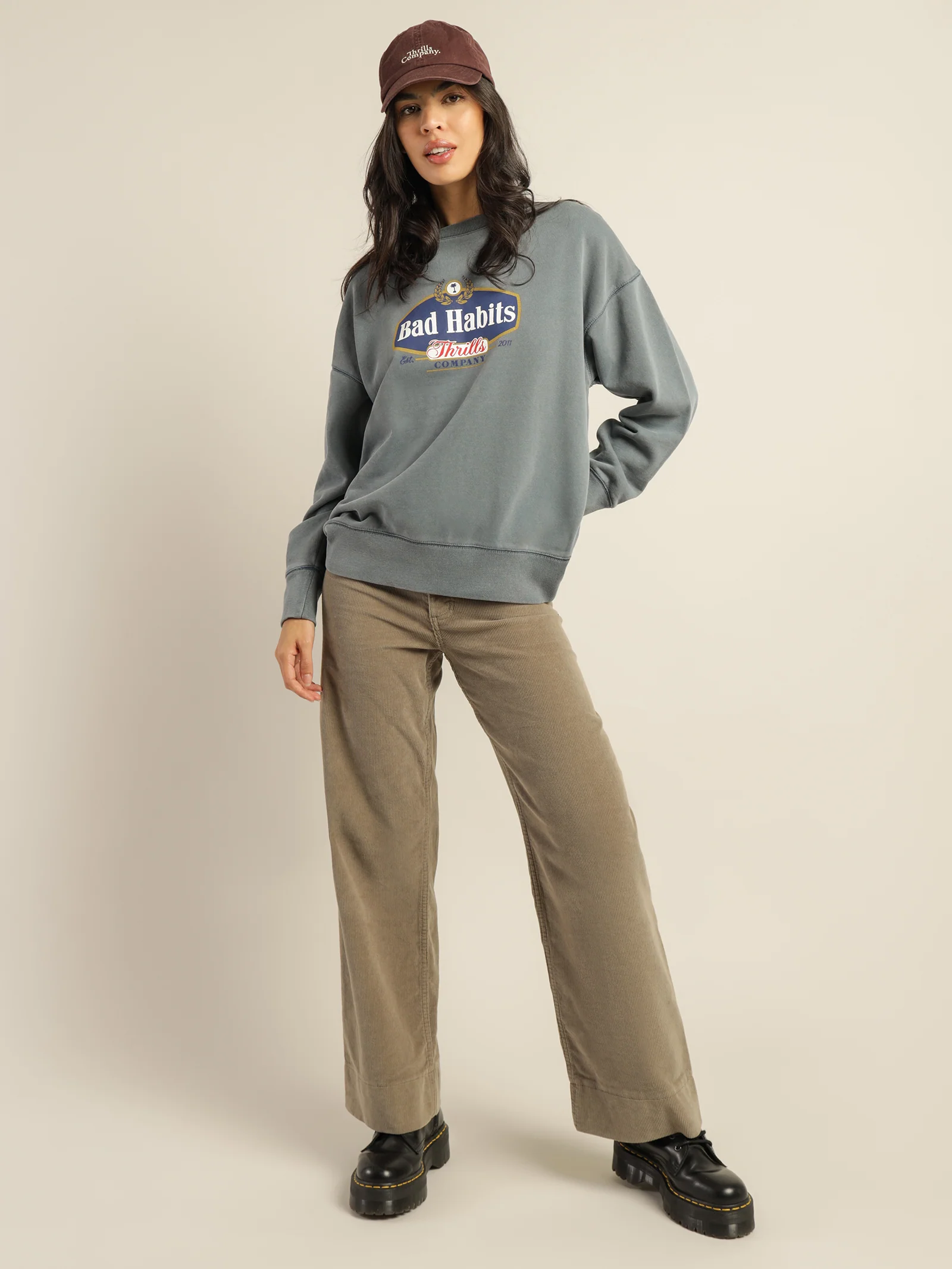 Bad Habits Die Hard Slouch Crew - Image 6