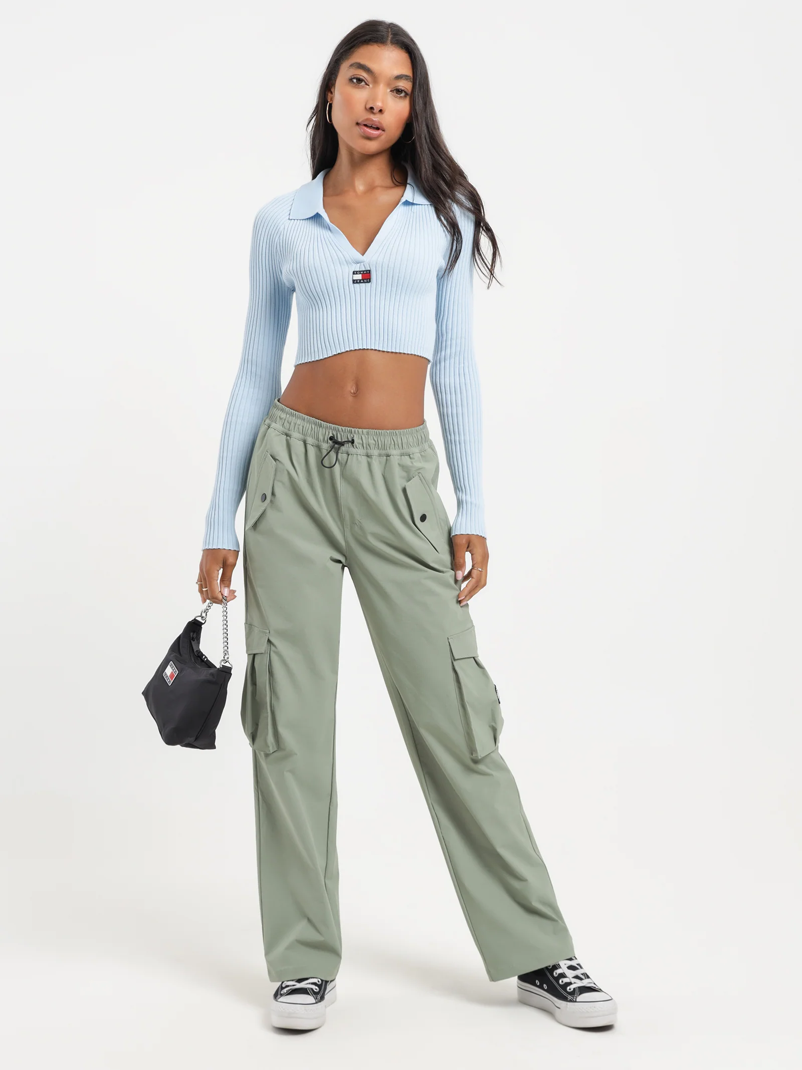 Badge Rib Collar Sweater - Image 2
