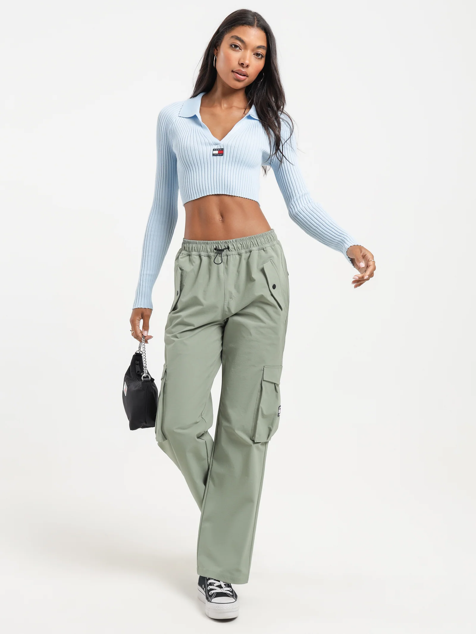 Badge Rib Collar Sweater - Image 3