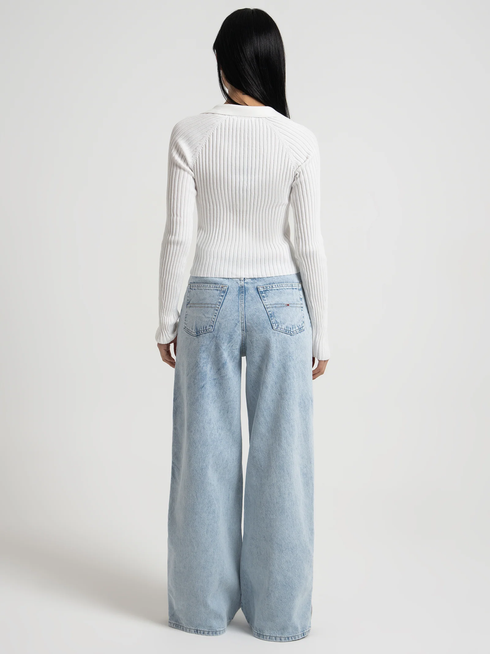Badge Ribbed Zip Through Cardigan - Image 5