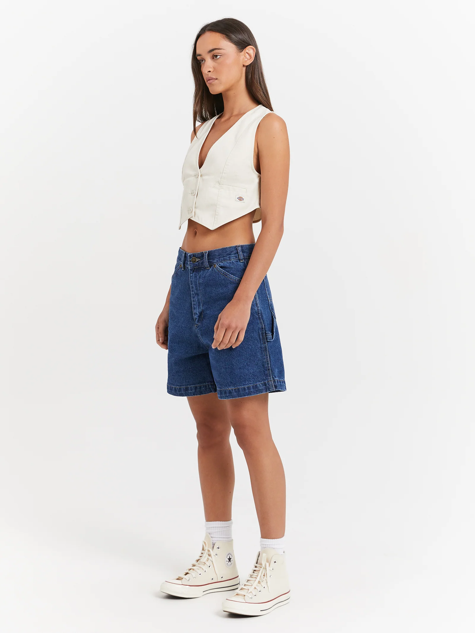 Bandera 66 Cropped Twill Vest Jacket - Image 4