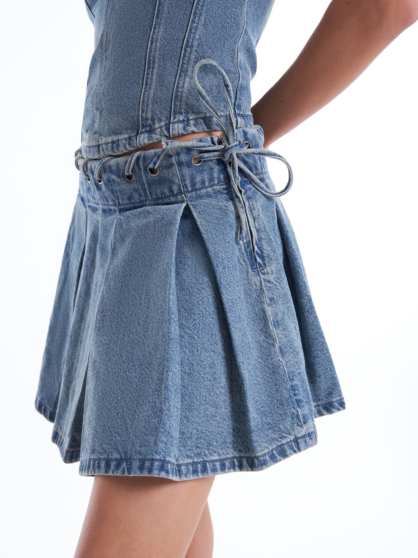Gigi Pleated Mini Skirt - Image 2