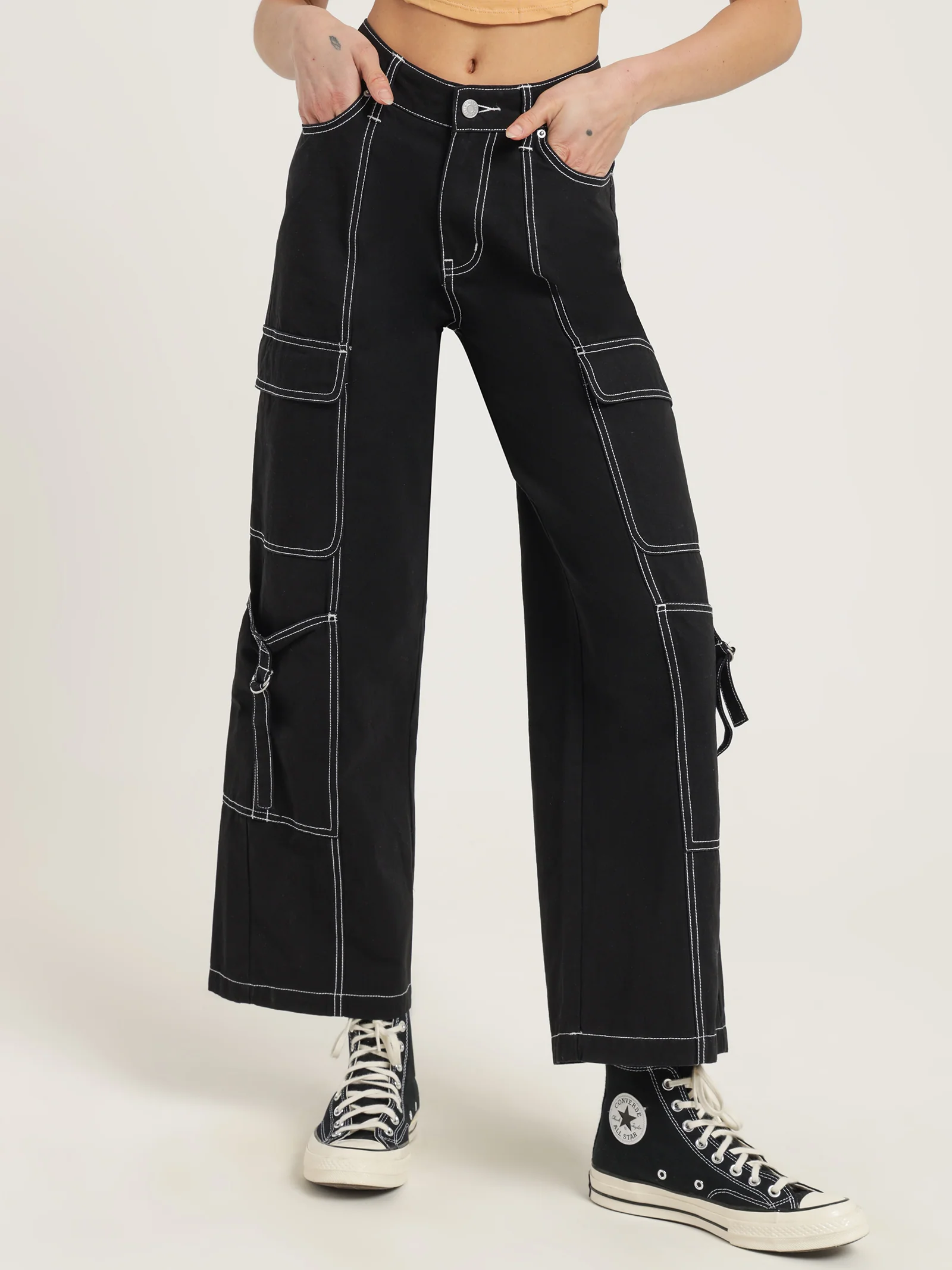 Bianca Low Rise Cargo Pants - Image 3