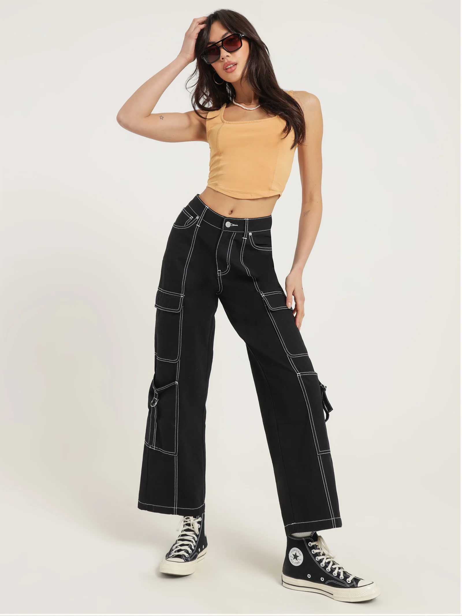 Bianca Low Rise Cargo Pants - Image 4