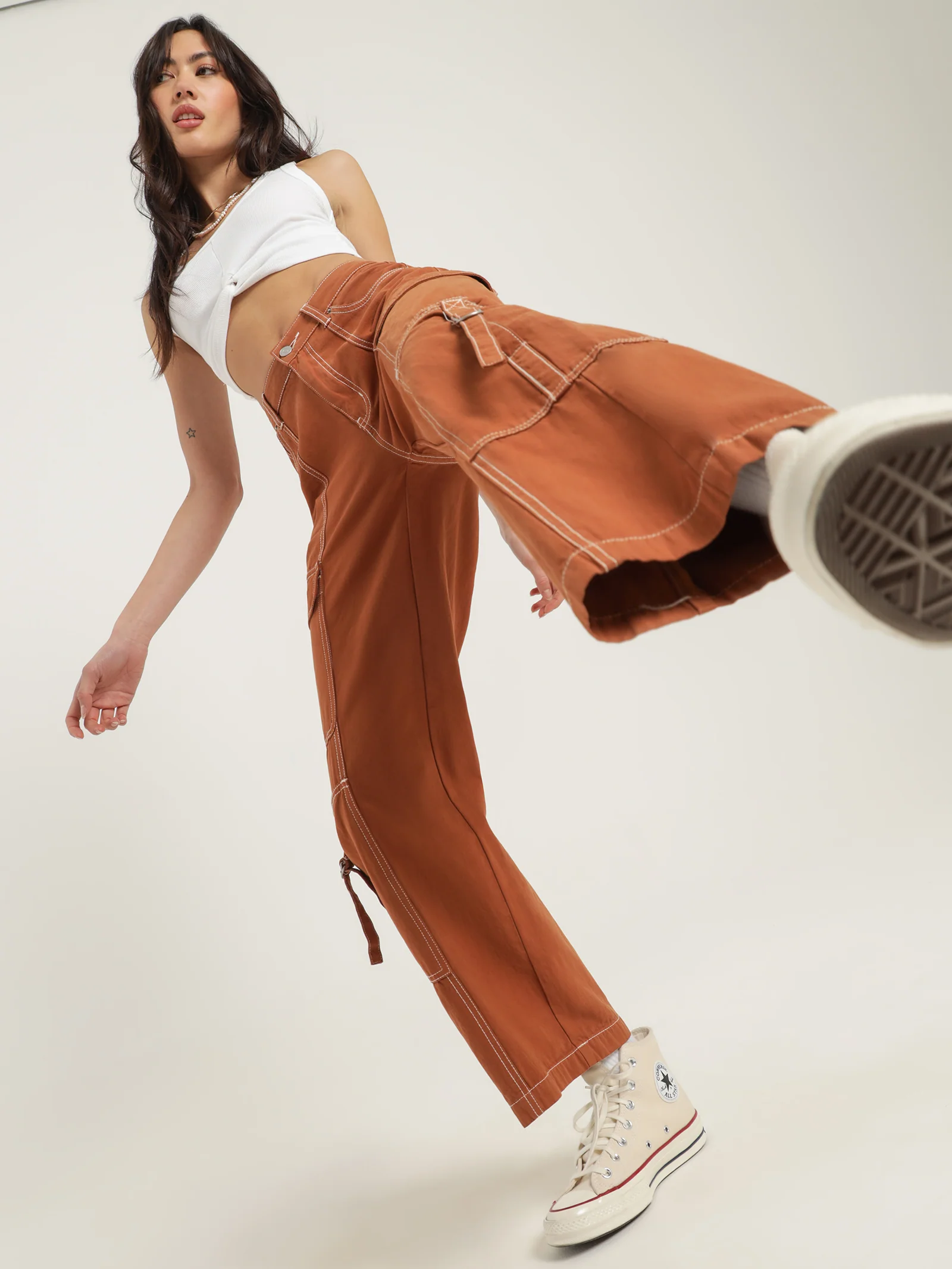 Bianca Low Rise Cargo Pants - Image 2