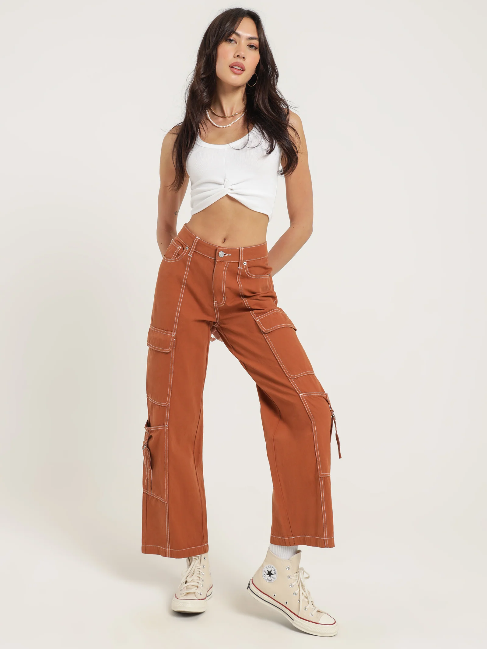 Bianca Low Rise Cargo Pants - Image 4