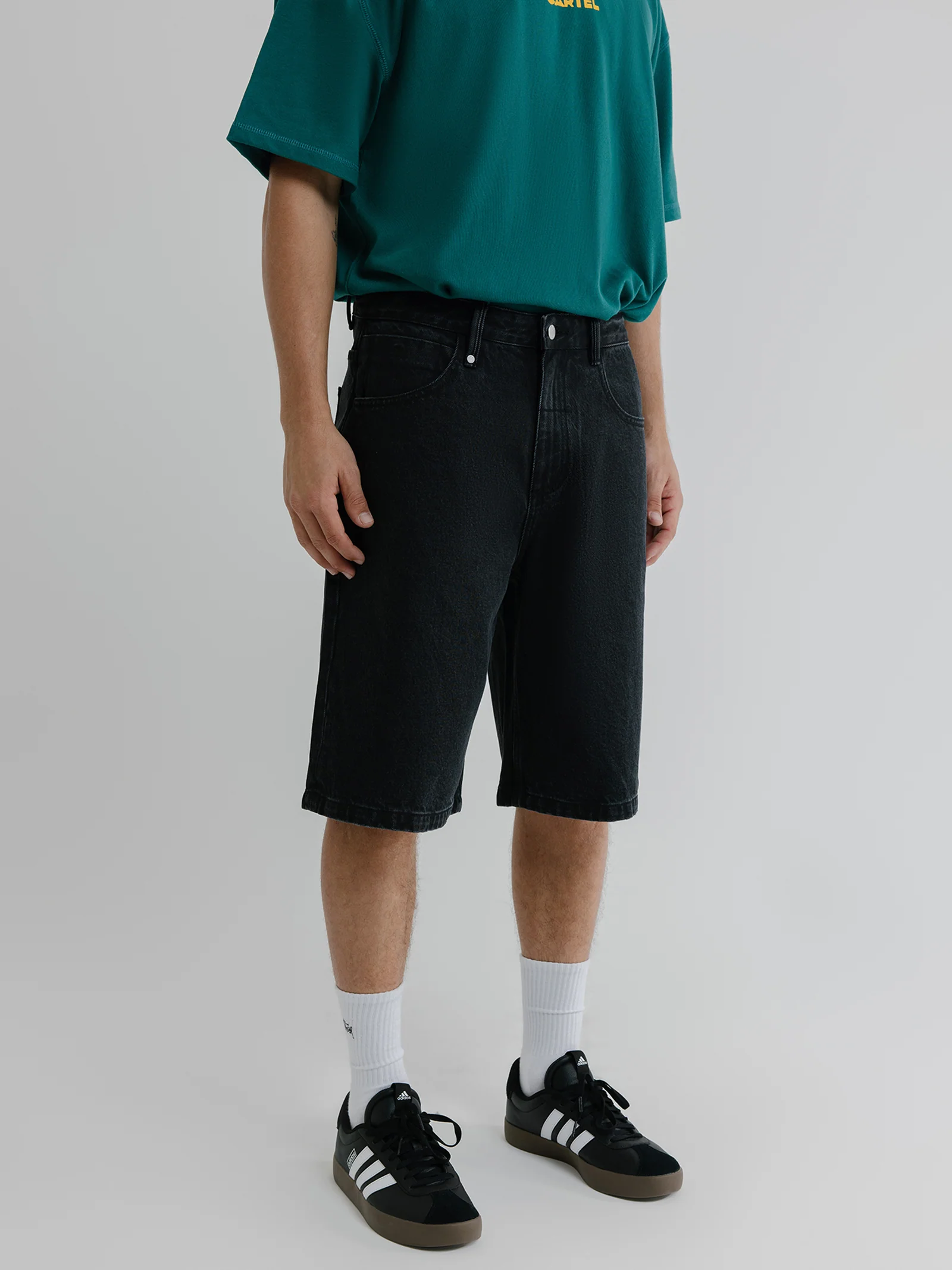 Big Slacker Embro Denim Shorts - Image 3