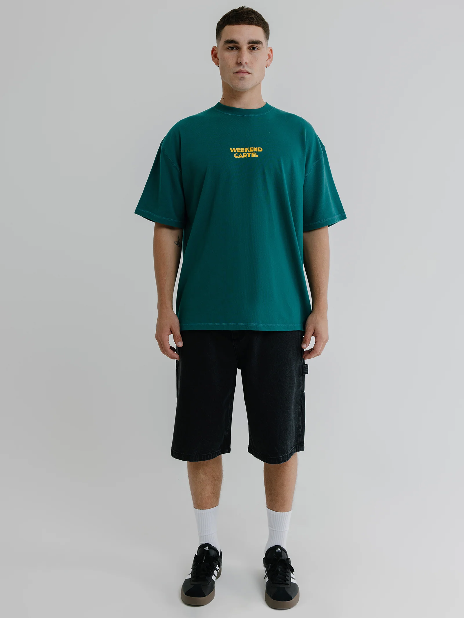 Big Slacker Embro Denim Shorts - Image 4