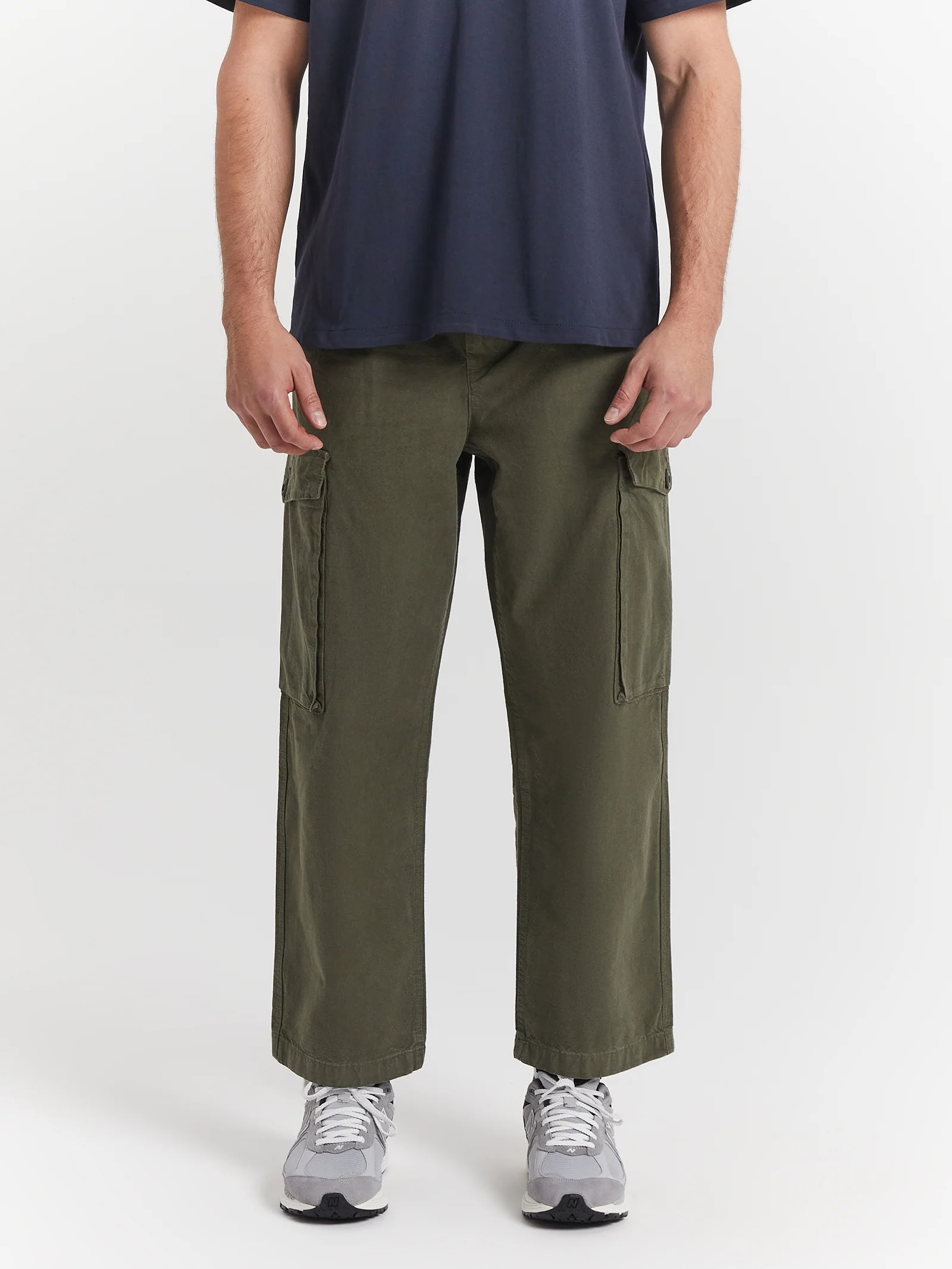 Big Slacker Pleated Military Cargo Pants