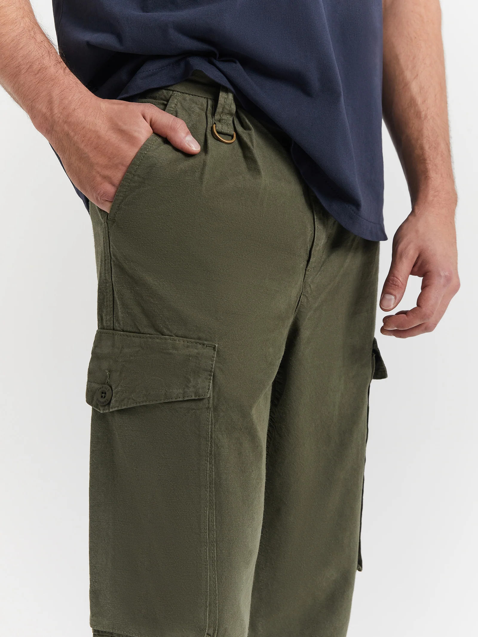 Big Slacker Pleated Military Cargo Pants - Image 3