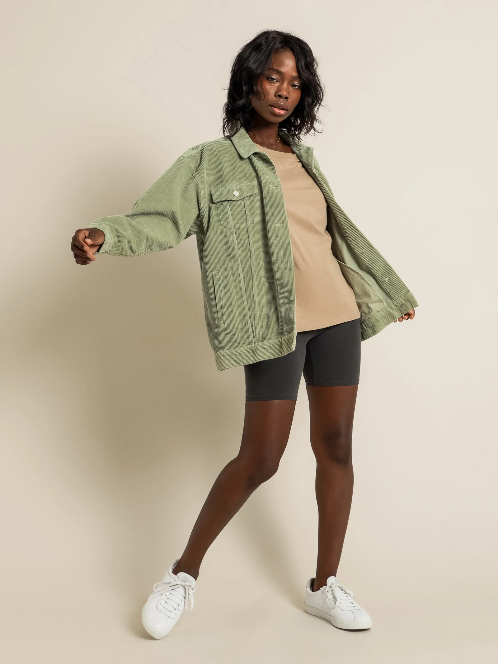 Binx Longline Corduroy Jacket - Image 3