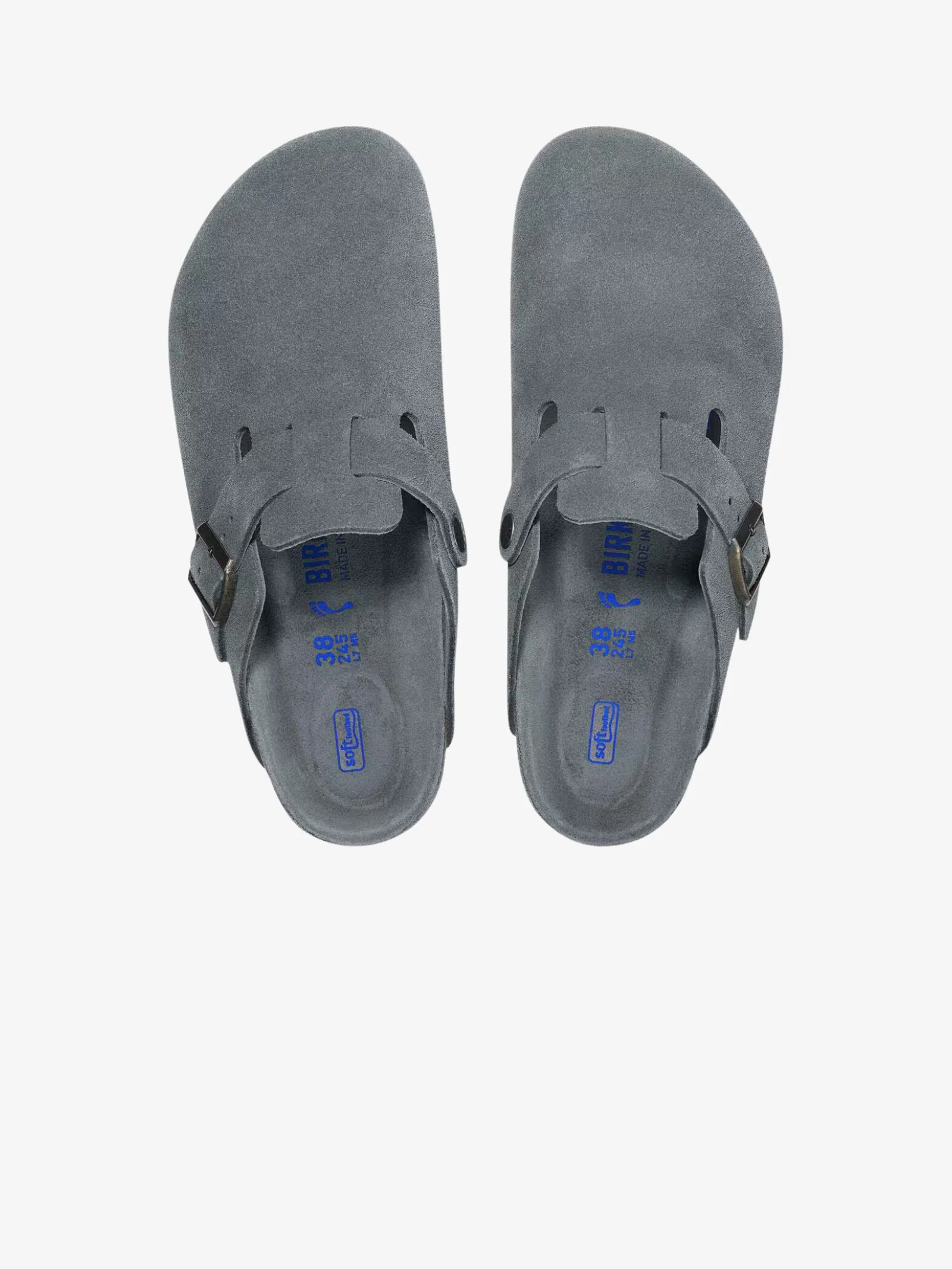 Unisex Boston Soft Tonal Footbed Suede Leather Regular Width - Image 4