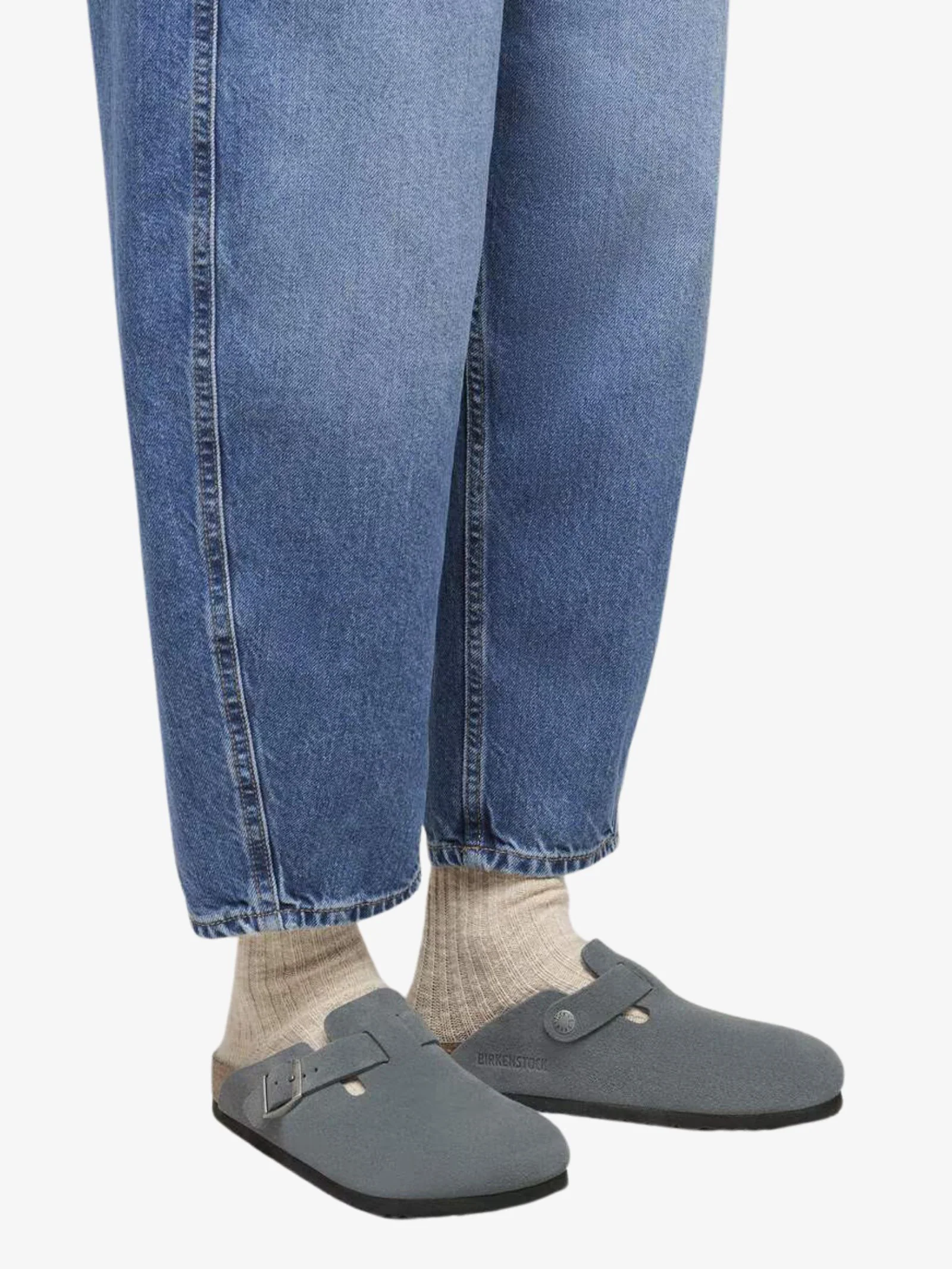 Unisex Boston Soft Tonal Footbed Suede Leather Regular Width - Image 6