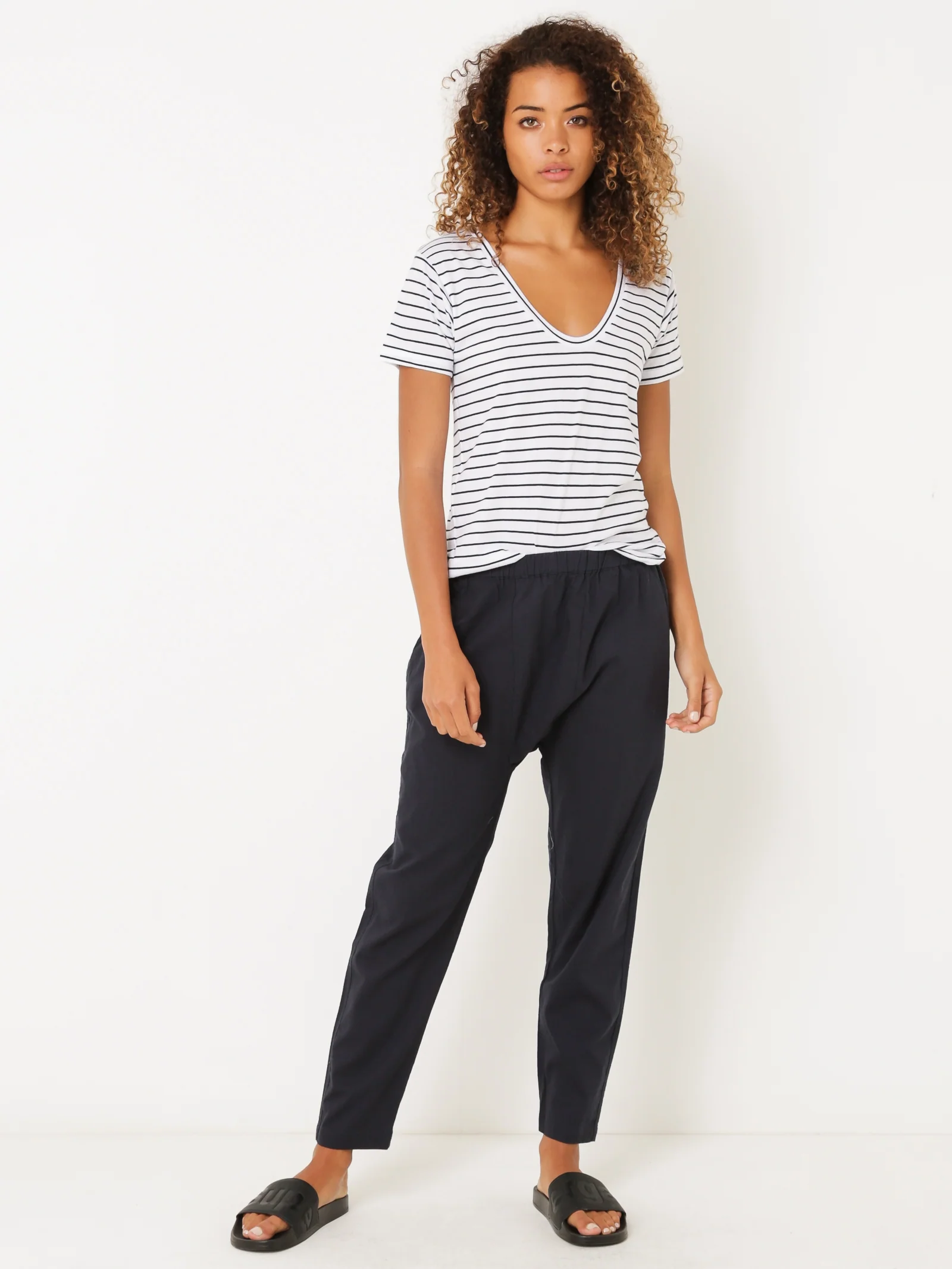 Blake Basic V Neck T-Shirt - Image 2