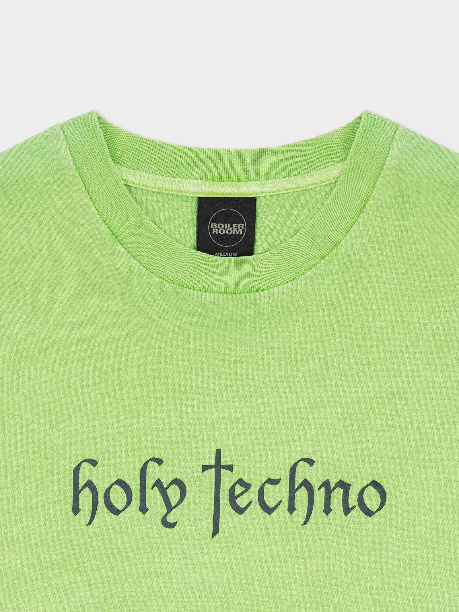Holy Techno T-Shirt - Lime Green - Image 3