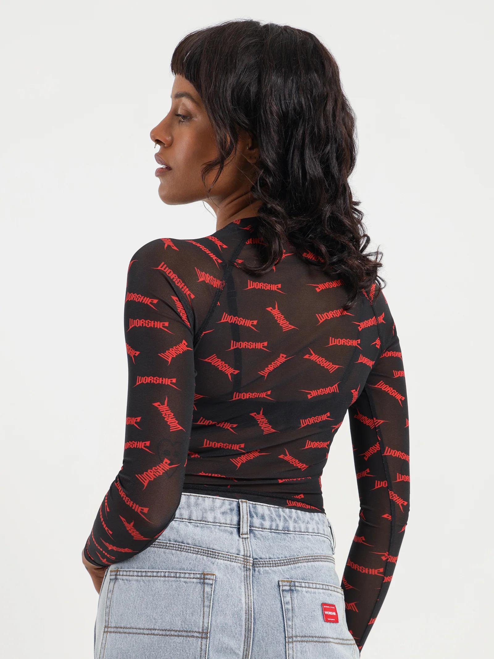 Bonethrower Mesh Long Sleeve Top - Image 5