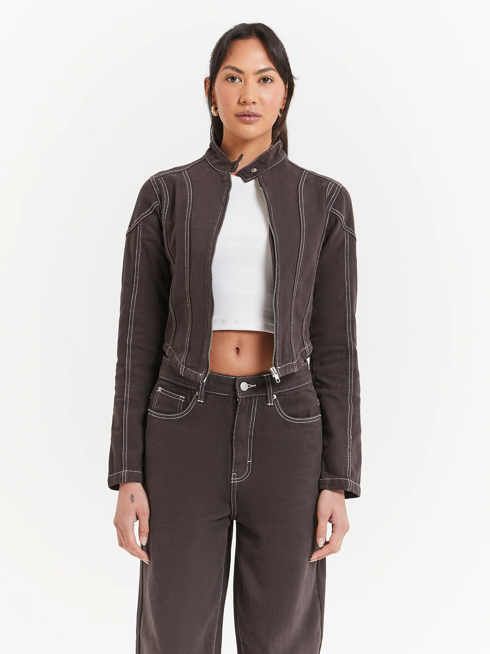 Bonita Panelled Denim Jacket - Image 3