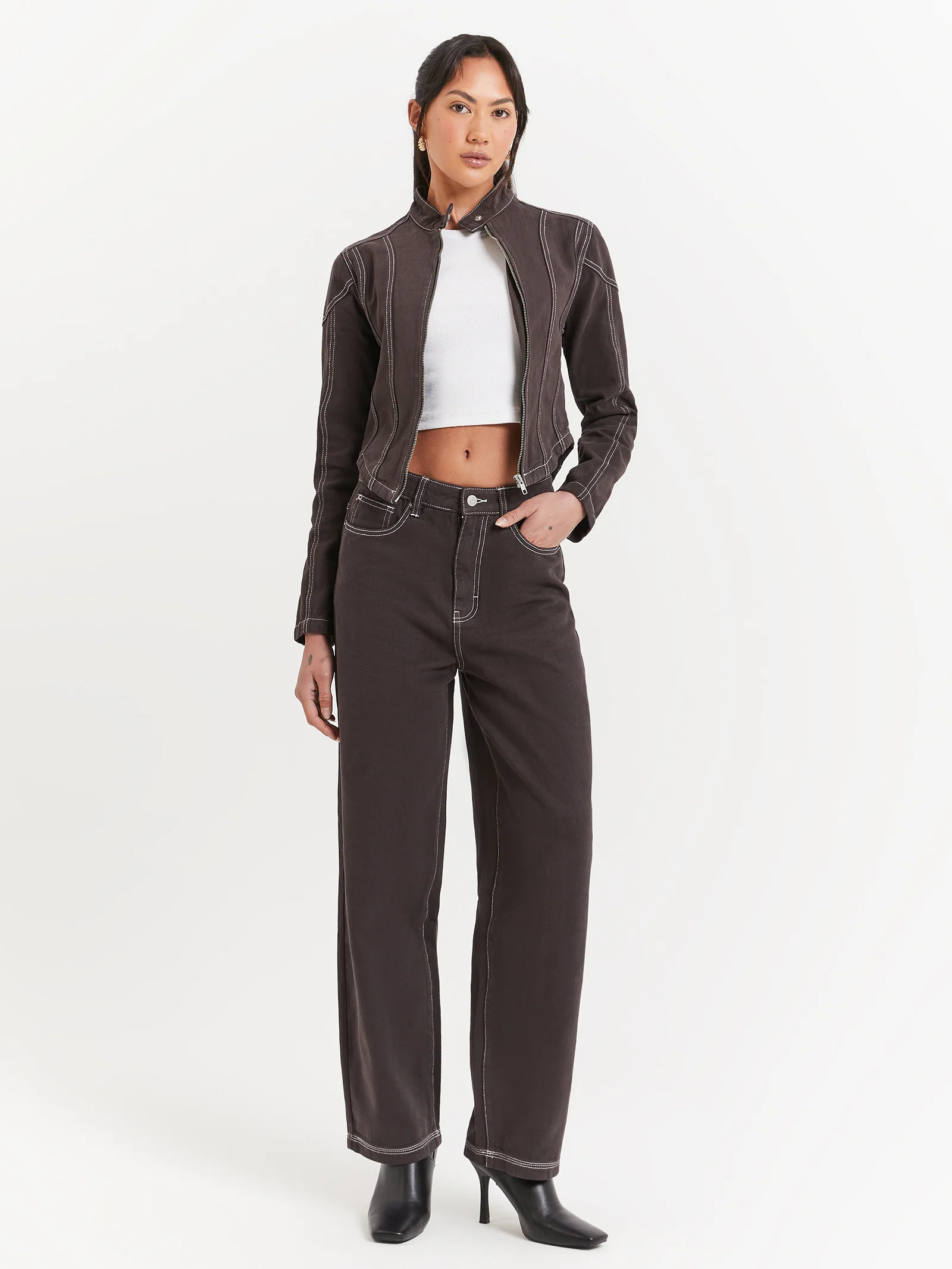 Bonita Panelled Denim Jacket - Image 4