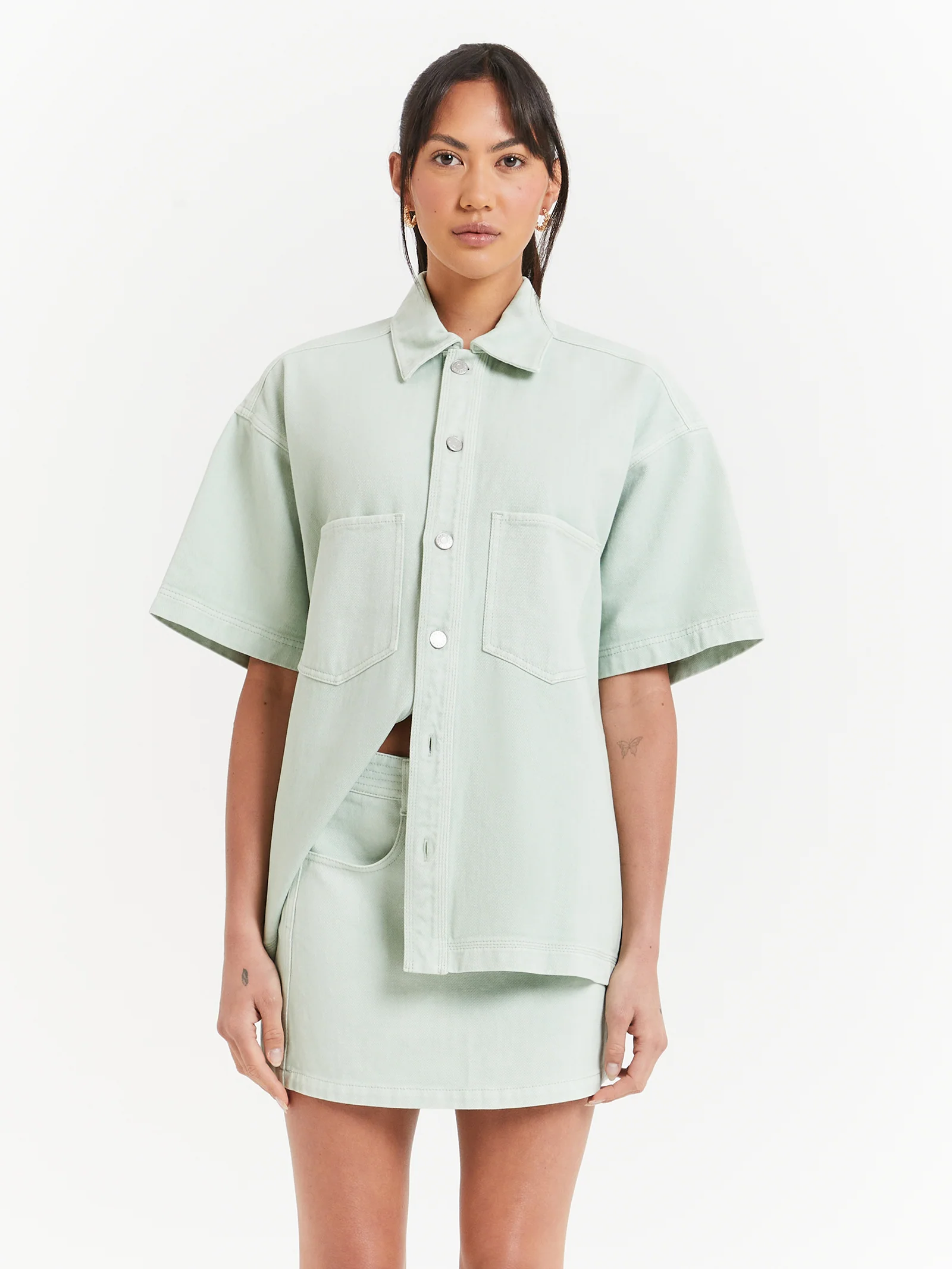 Bonita Short Sleeve Shacket - Image 3