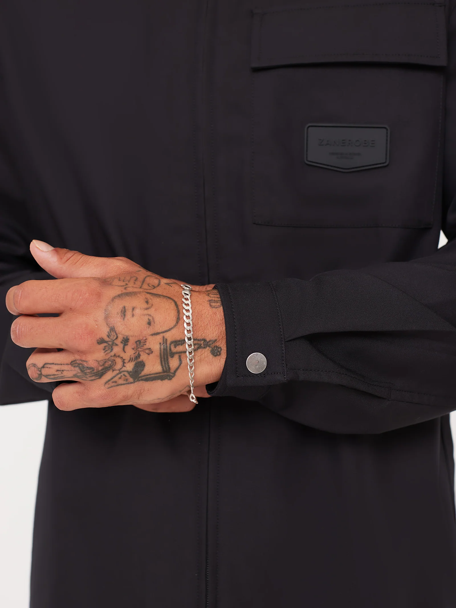 Boxy Long Sleeve Overshirt - Image 4