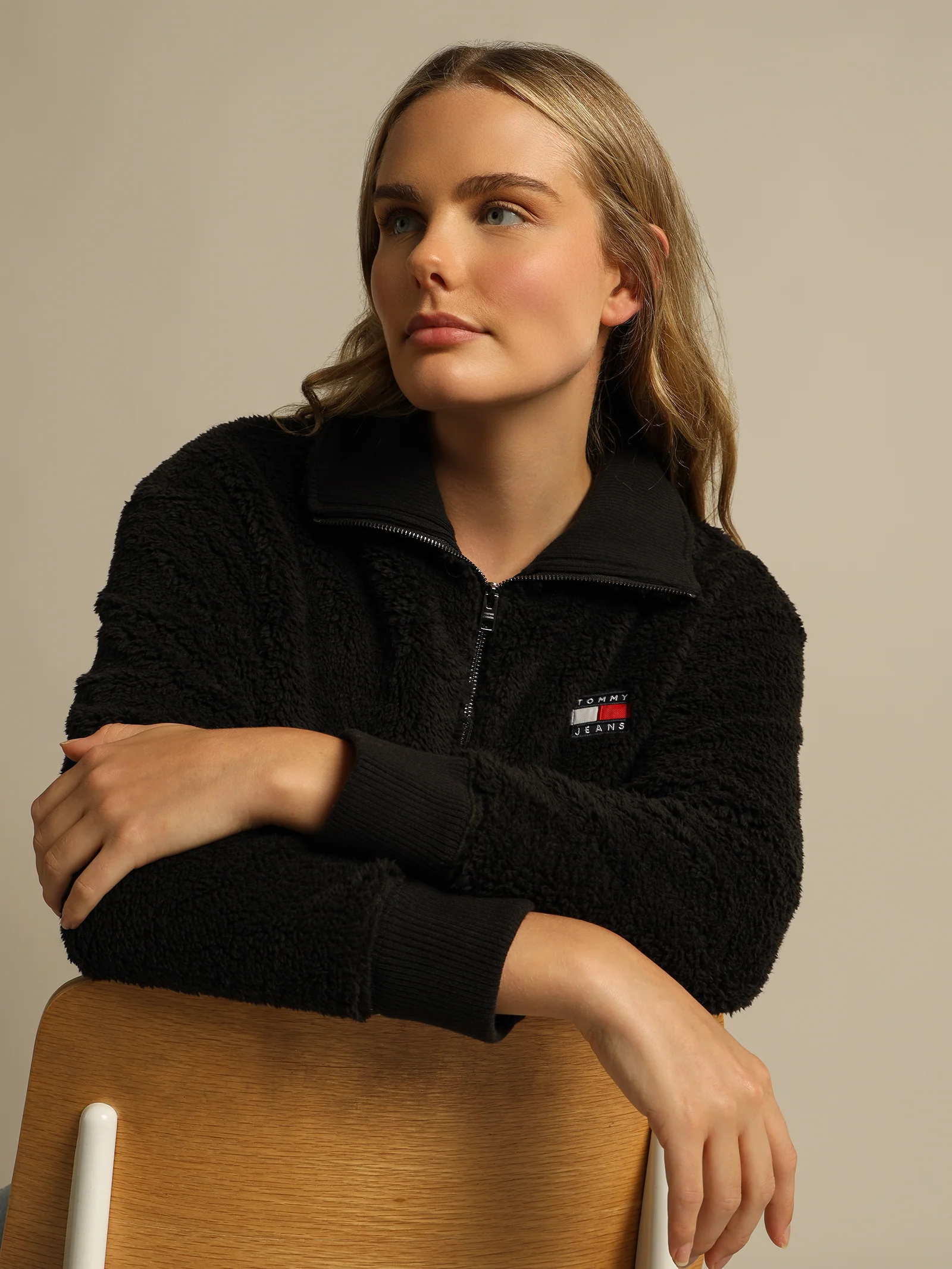 Boxy Plush Fleece Sweatshirt - Image 2