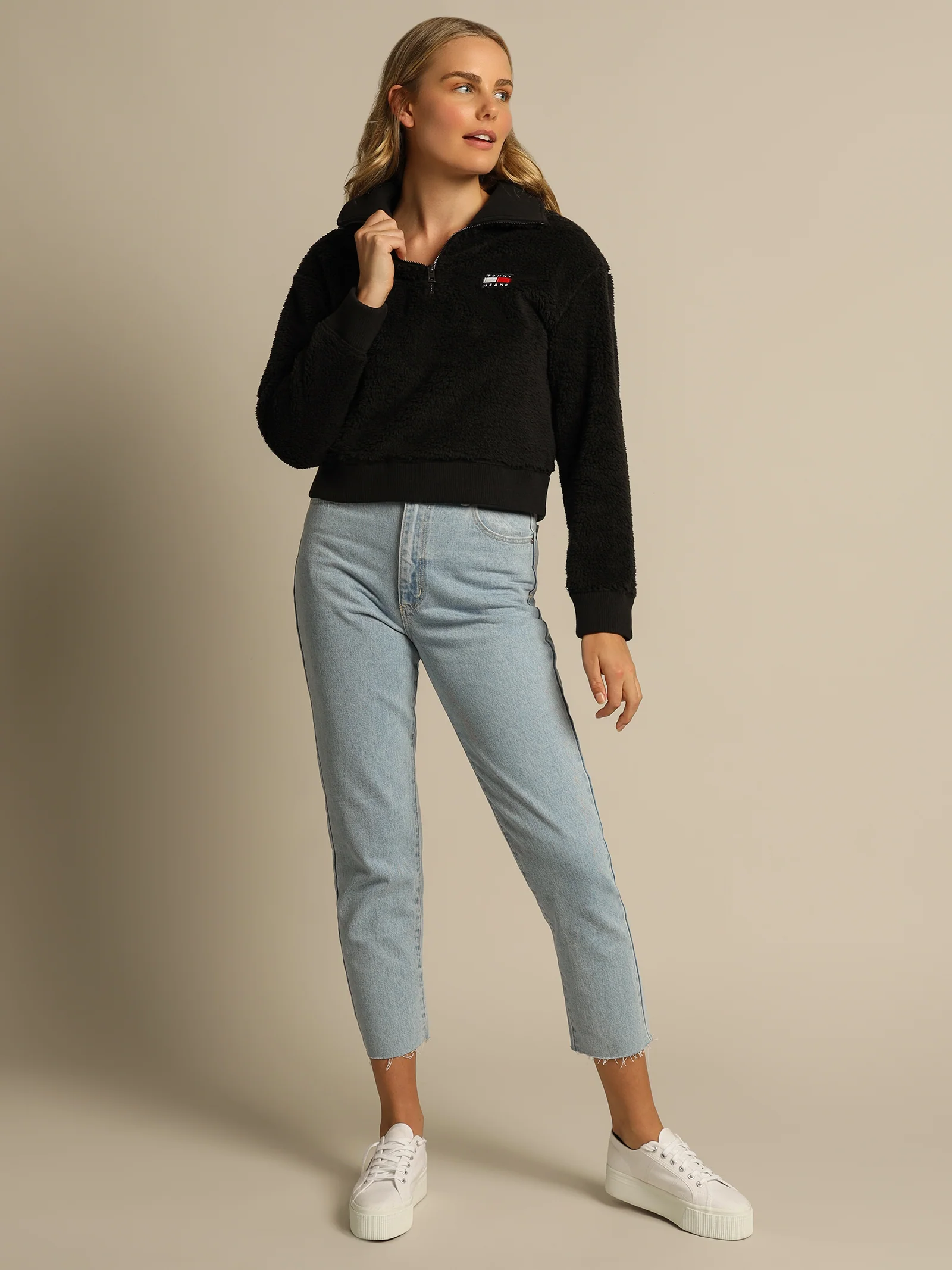 Boxy Plush Fleece Sweatshirt - Image 4