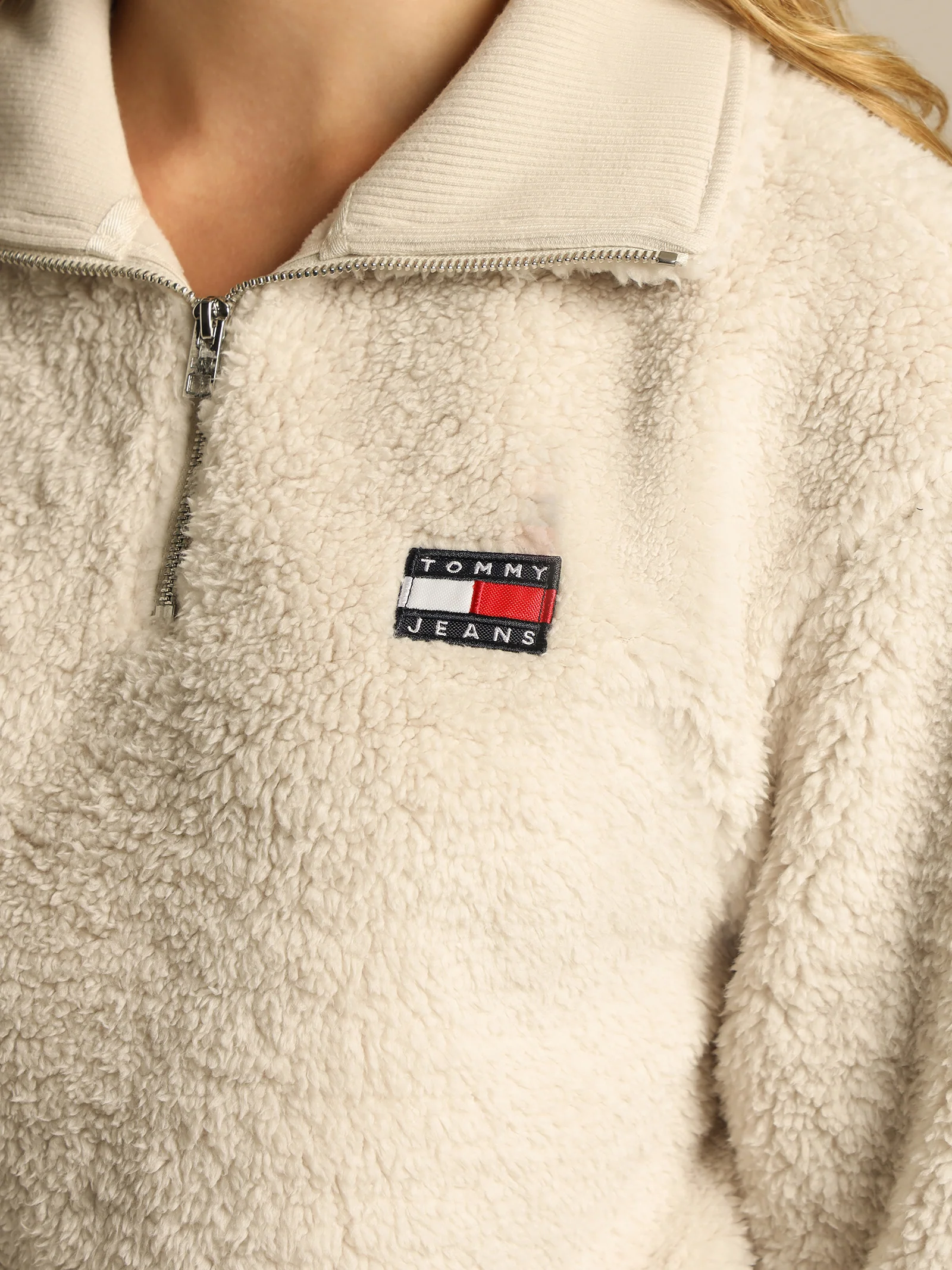 Boxy Plush Fleece Sweatshirt - Image 3