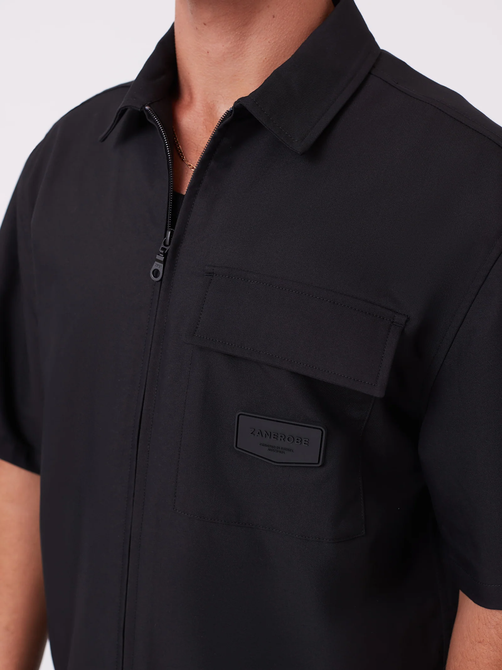 Boxy Short Sleeve Overshirt - Image 7