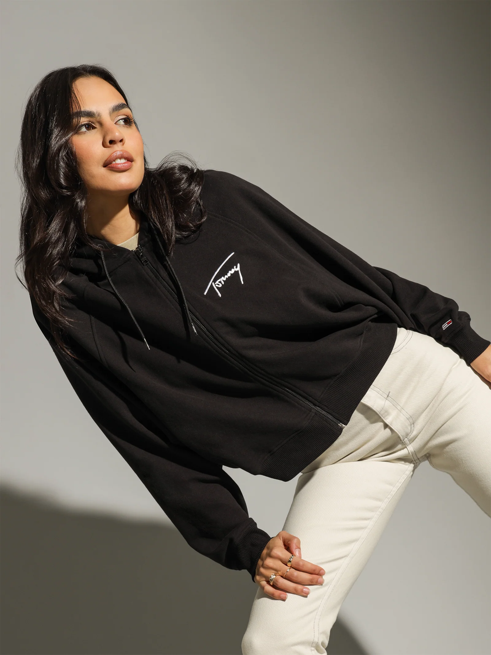 Boxy Signature Zip Hoodie - Image 2